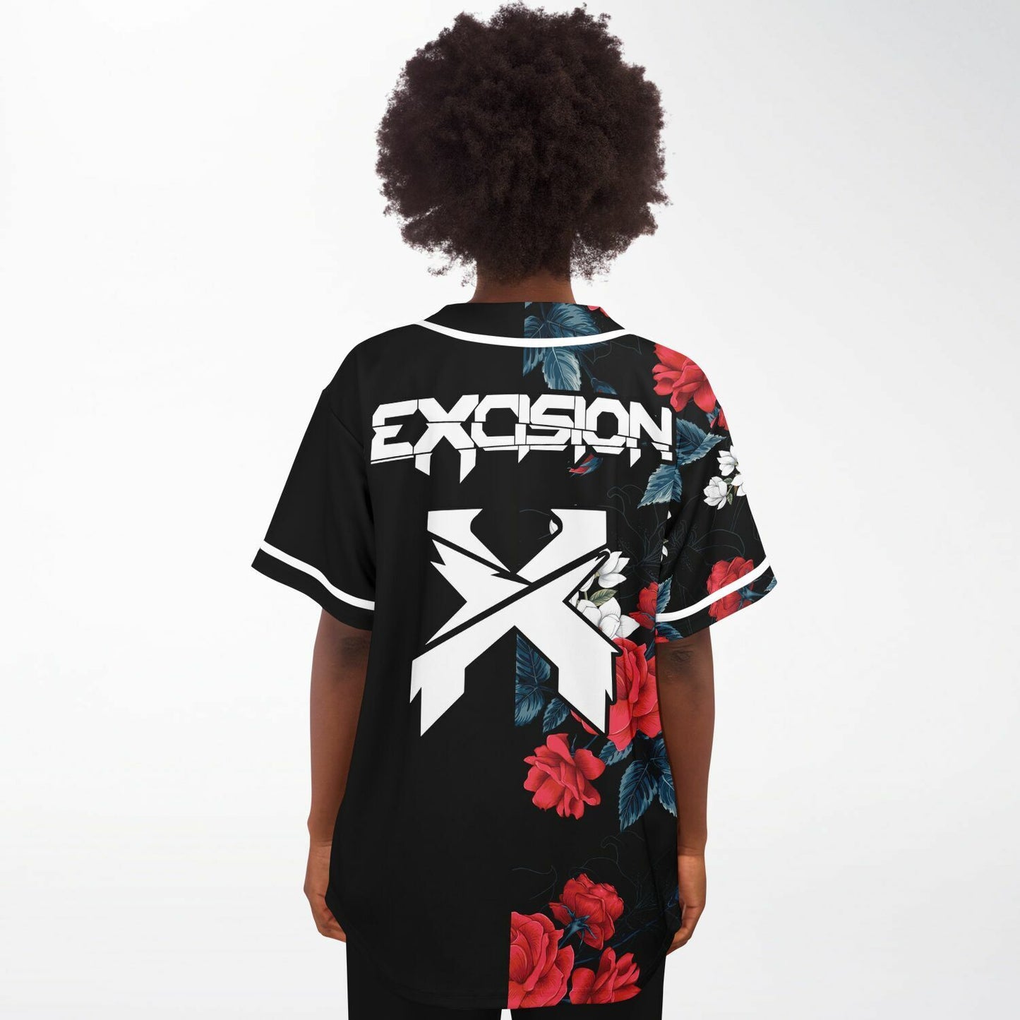 Excision Black Split Rave Baseball Jersey