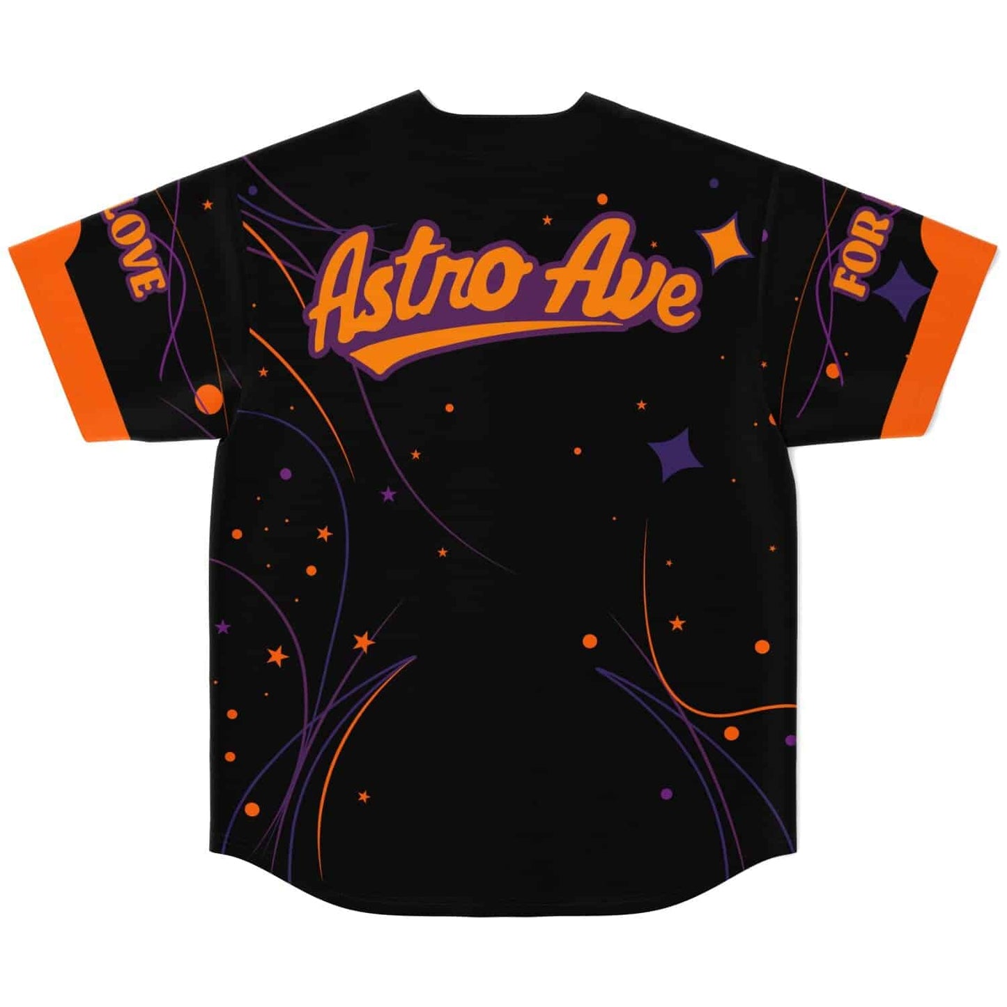 Black Night Sky Rave Baseball Jersey