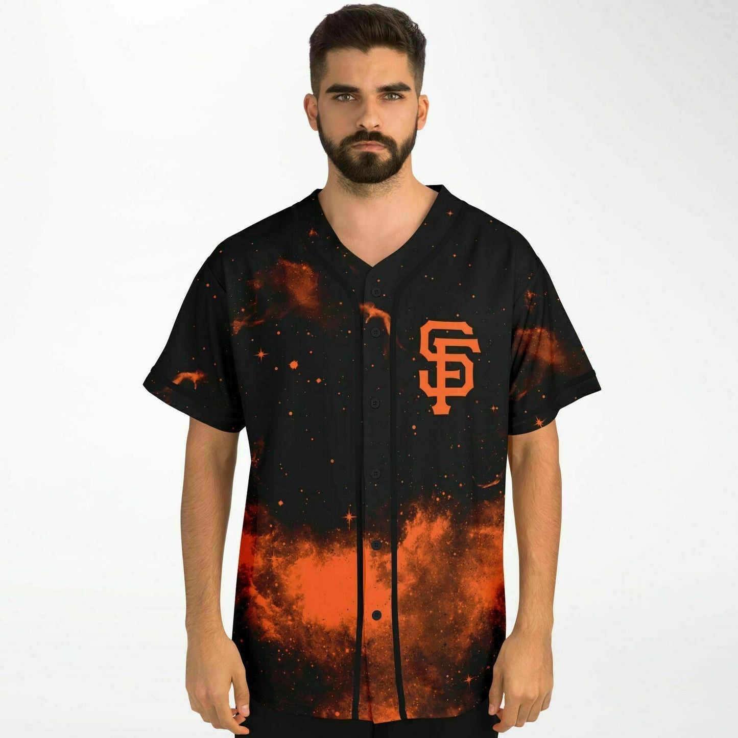Black Galaxy Rave Baseball Jersey