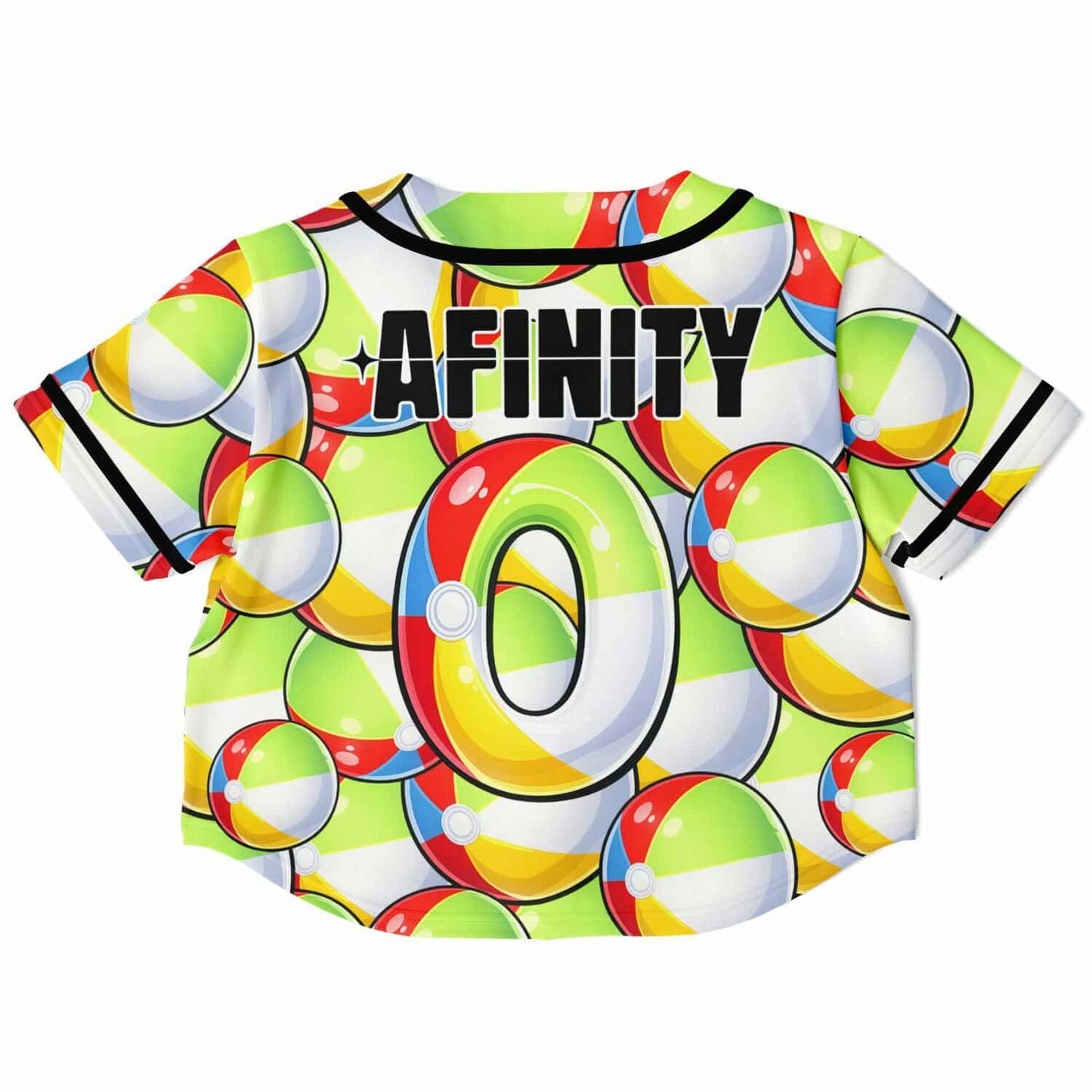 Afinity Red Packed Cluster Rave Baseball Jersey