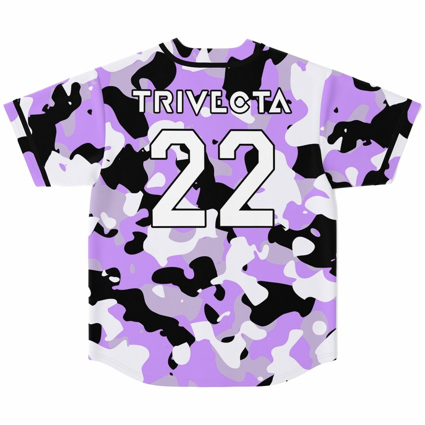Trivecta Purple Camouflage Rave Baseball Jersey