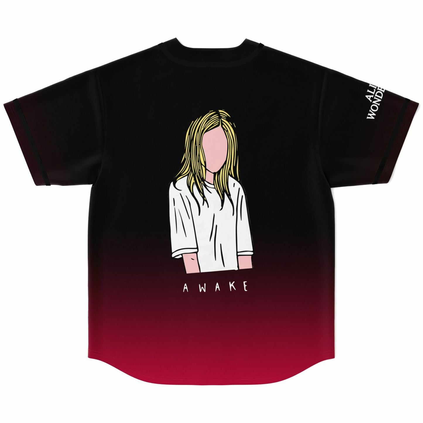 Alison Wonderland Black Crimson White Circle Rave Baseball Jersey
