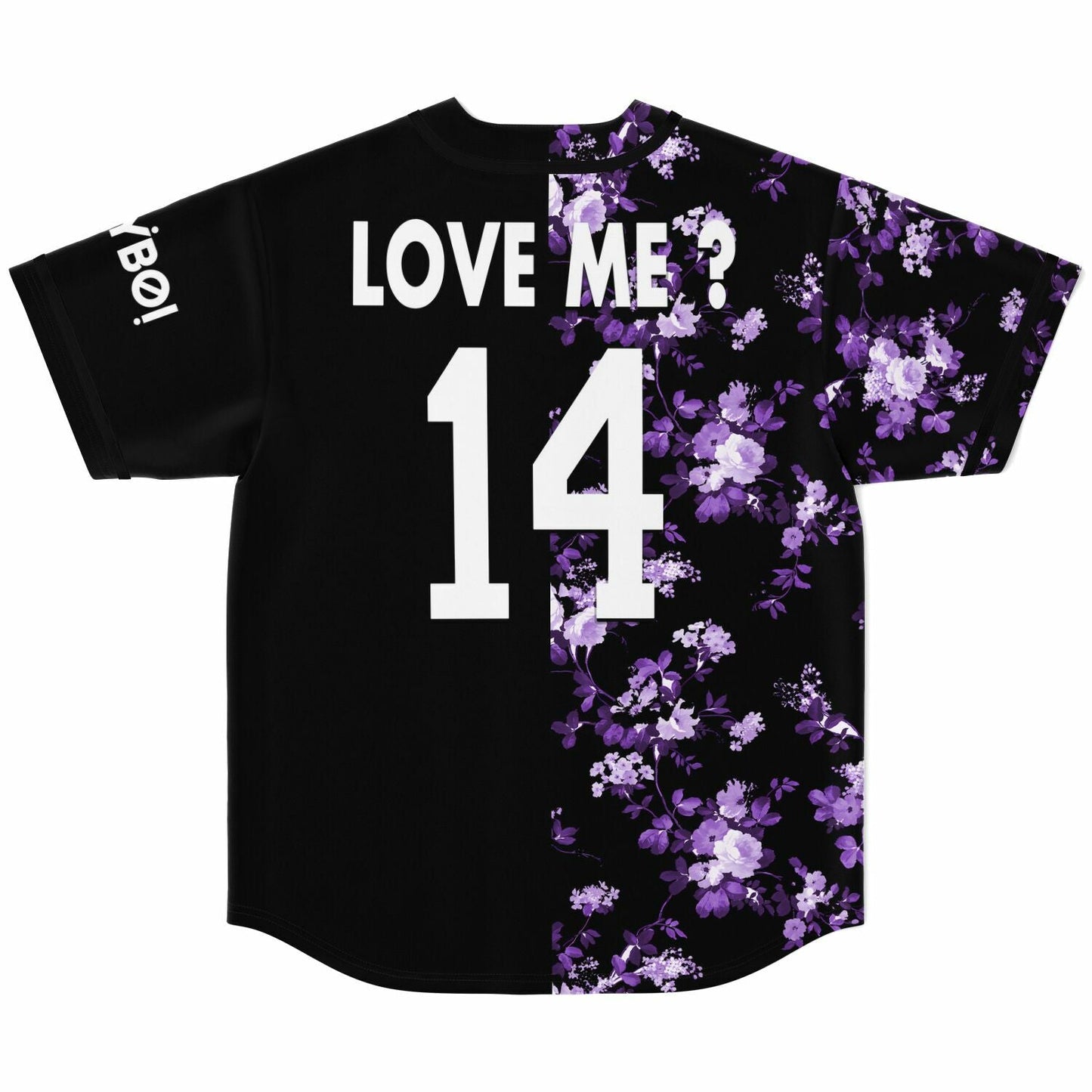 TroyBoi Black Split Rave Baseball Jersey