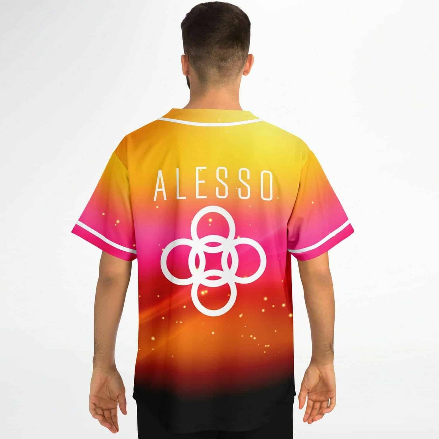 Alesso Yellow Glowing Cosmic Rave Baseball Jersey
