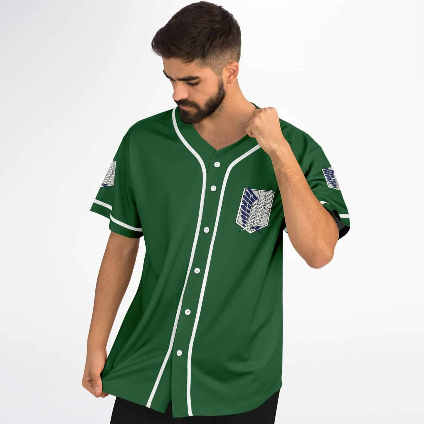 Forest Green Survey Corps Rave Baseball Jersey