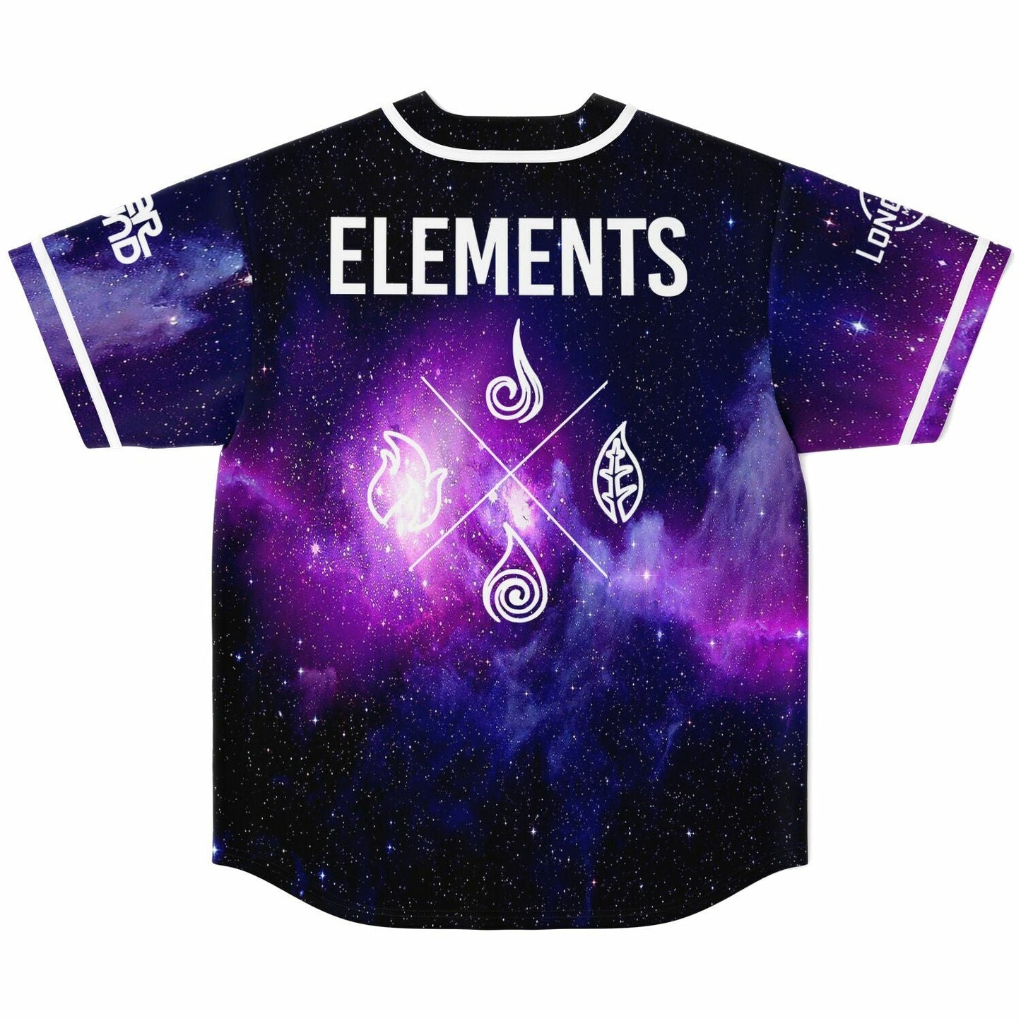 Purple Blue Cosmic Space Rave Baseball Jersey