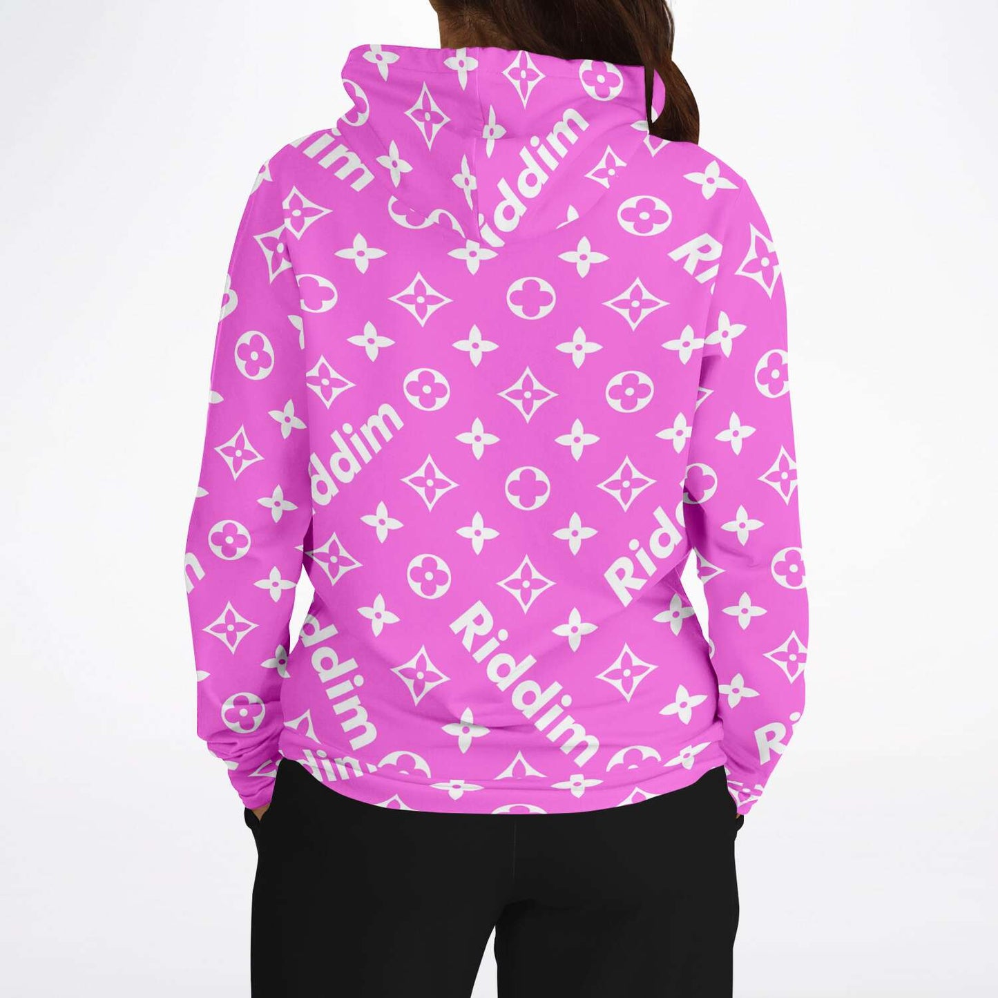 Pink Riddim Monogram Rave Hoodie