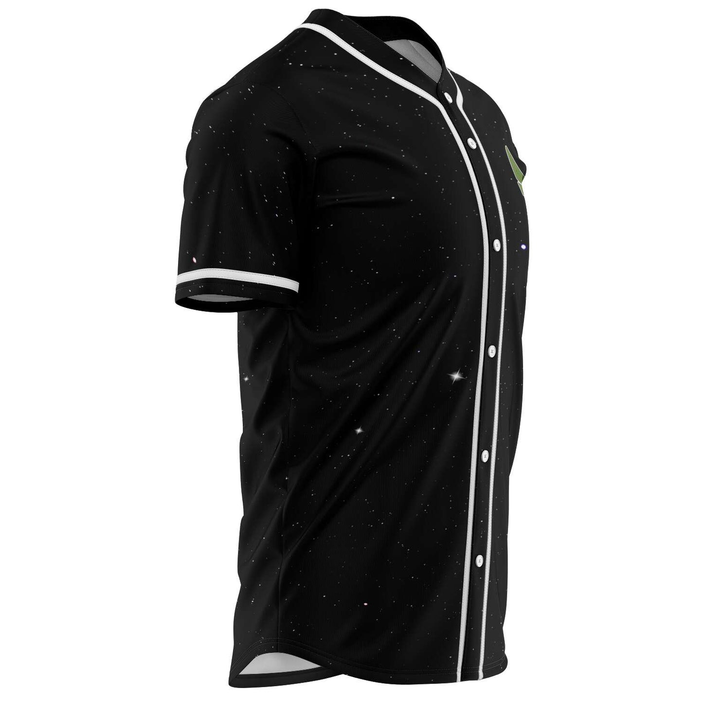 Black Galaxy Pickle Rick Rave Baseball Jersey