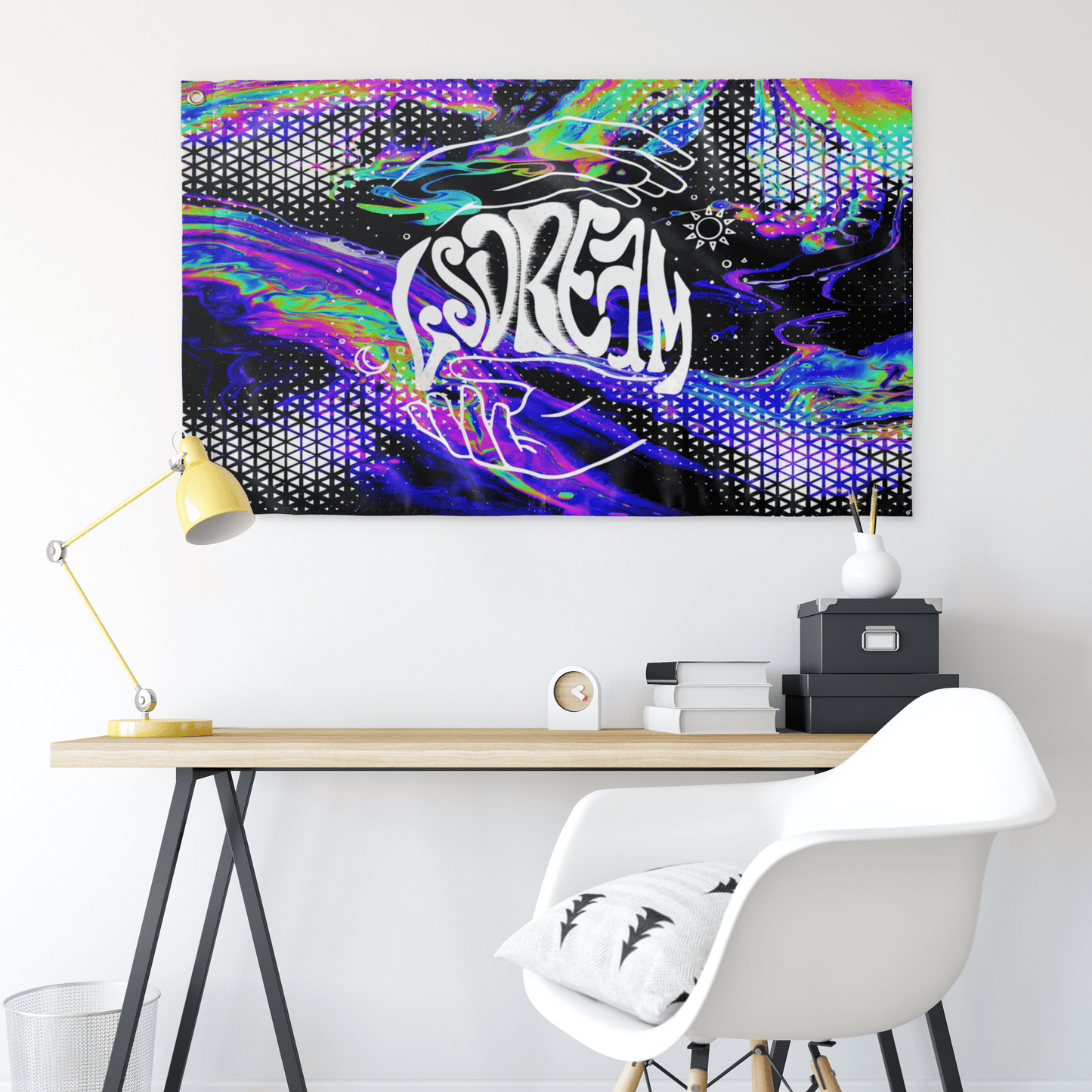 LSDREAM Vivid — Psychedelic Oil Rave Flag