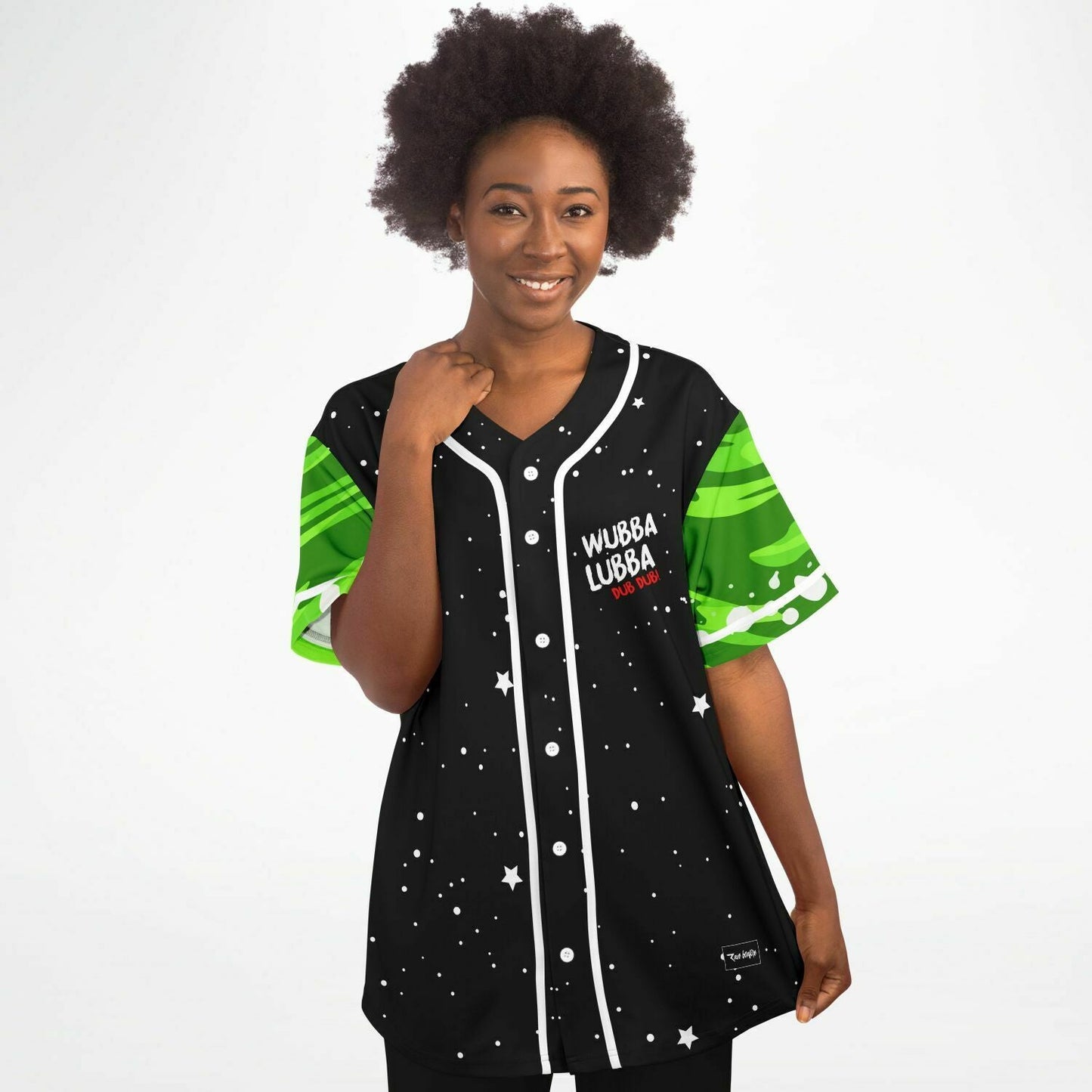 Black Rick Morty Rave Baseball Jersey