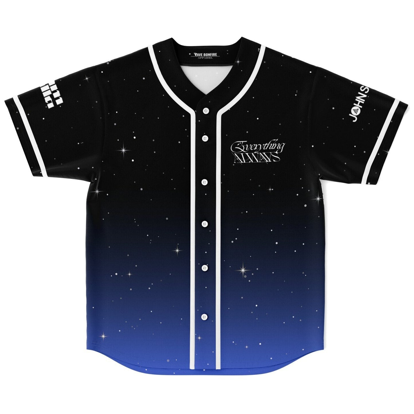 John Summit Black Royal Night Sky Rave Baseball Jersey