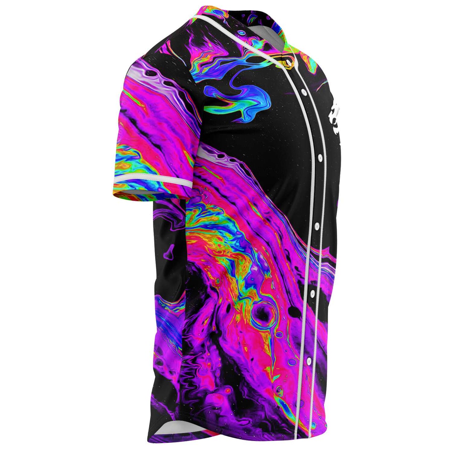 Seven Lions Black Psychedelic Oil Rave Baseball Jersey