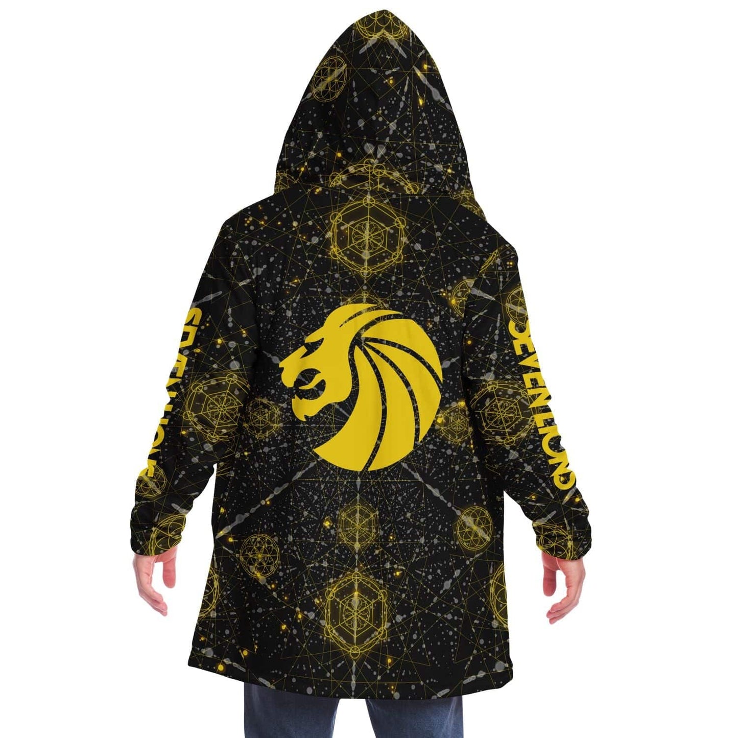 Seven Lions Black Sacred Geometry Rave Cloak