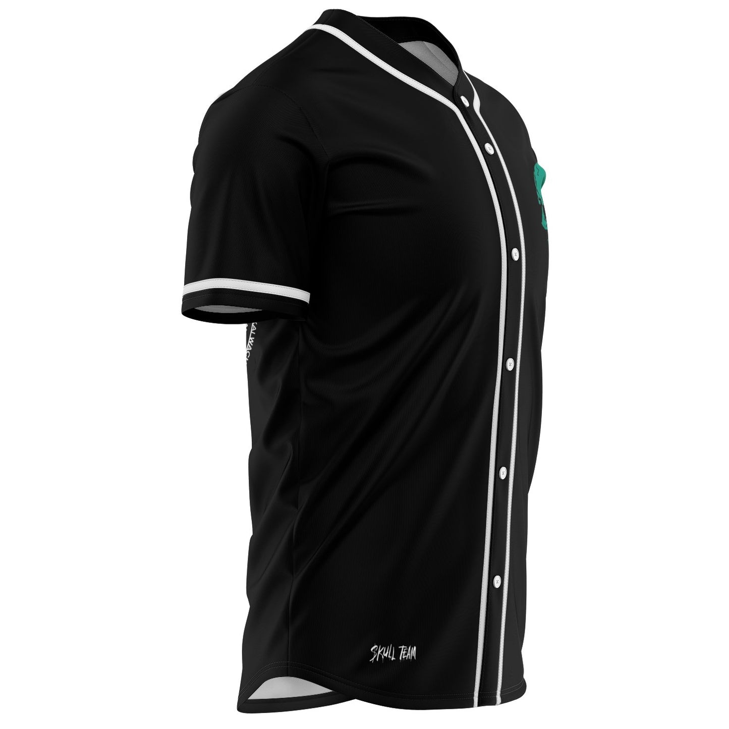 Kai Wachi Black Skull Formed Rave Baseball Jersey