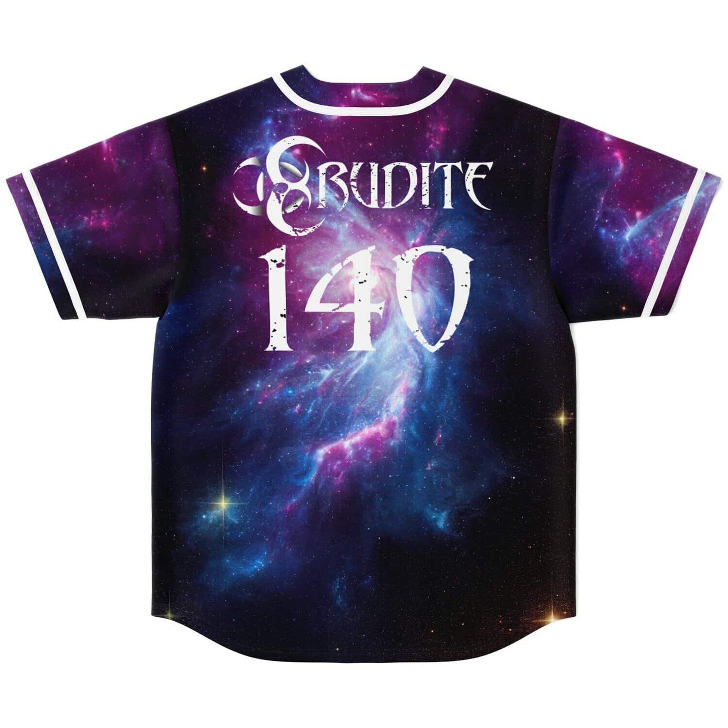 Erudite Deep Purple Cosmic Nebula Rave Baseball Jersey