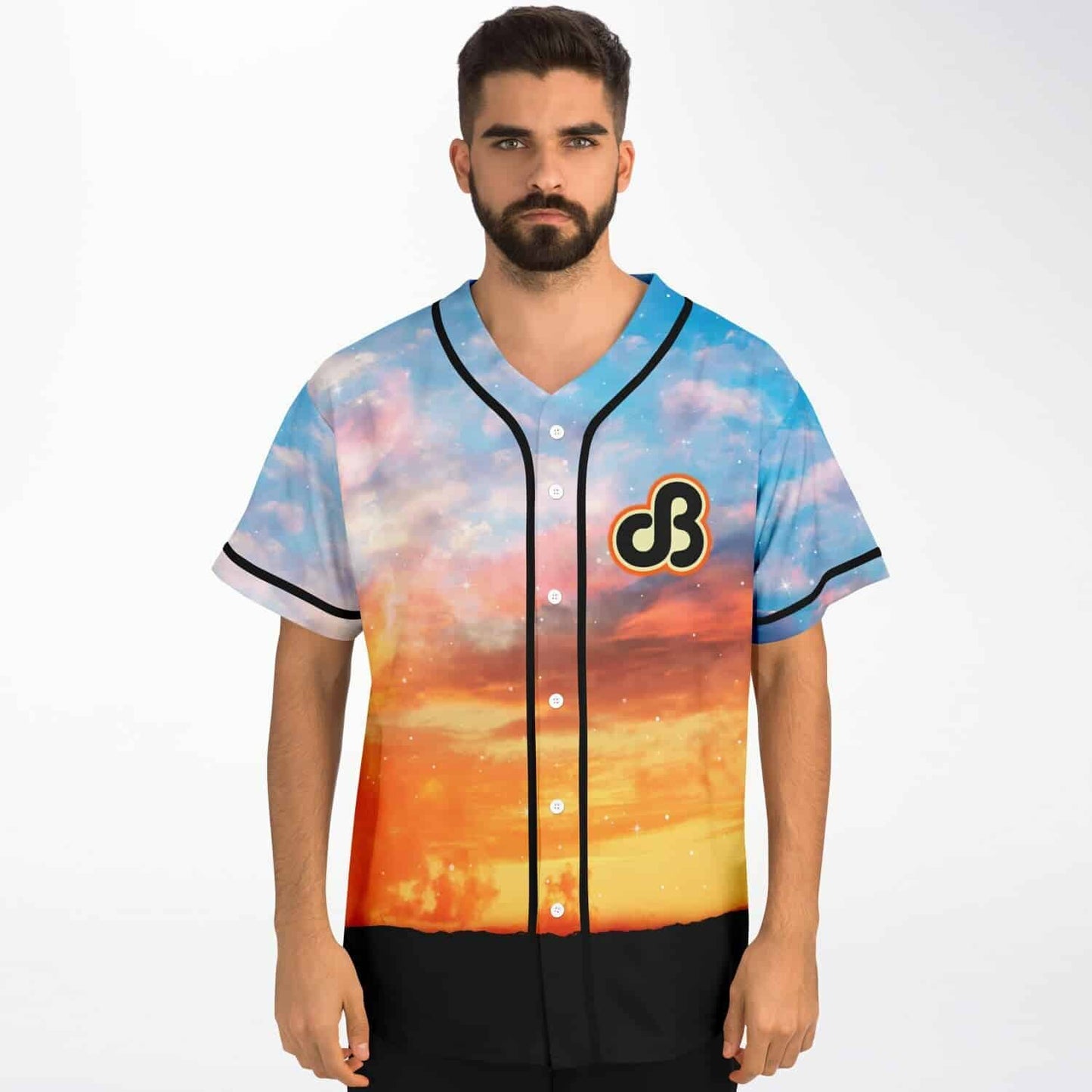 Daily Bread Sky Blue Photographic Sunset Rave Baseball Jersey