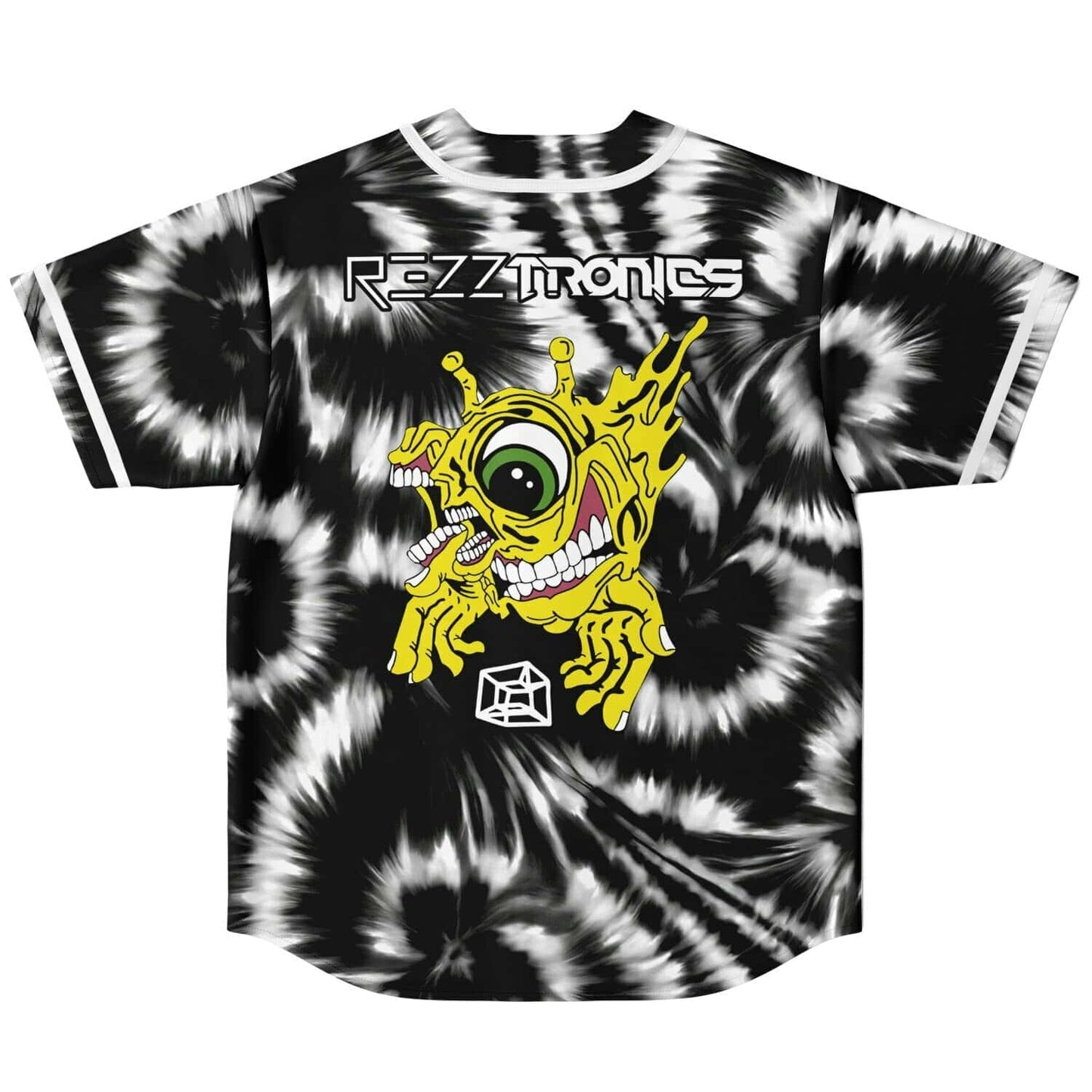 Rezztronics Red Op-Art Reversible Baseball Jersey