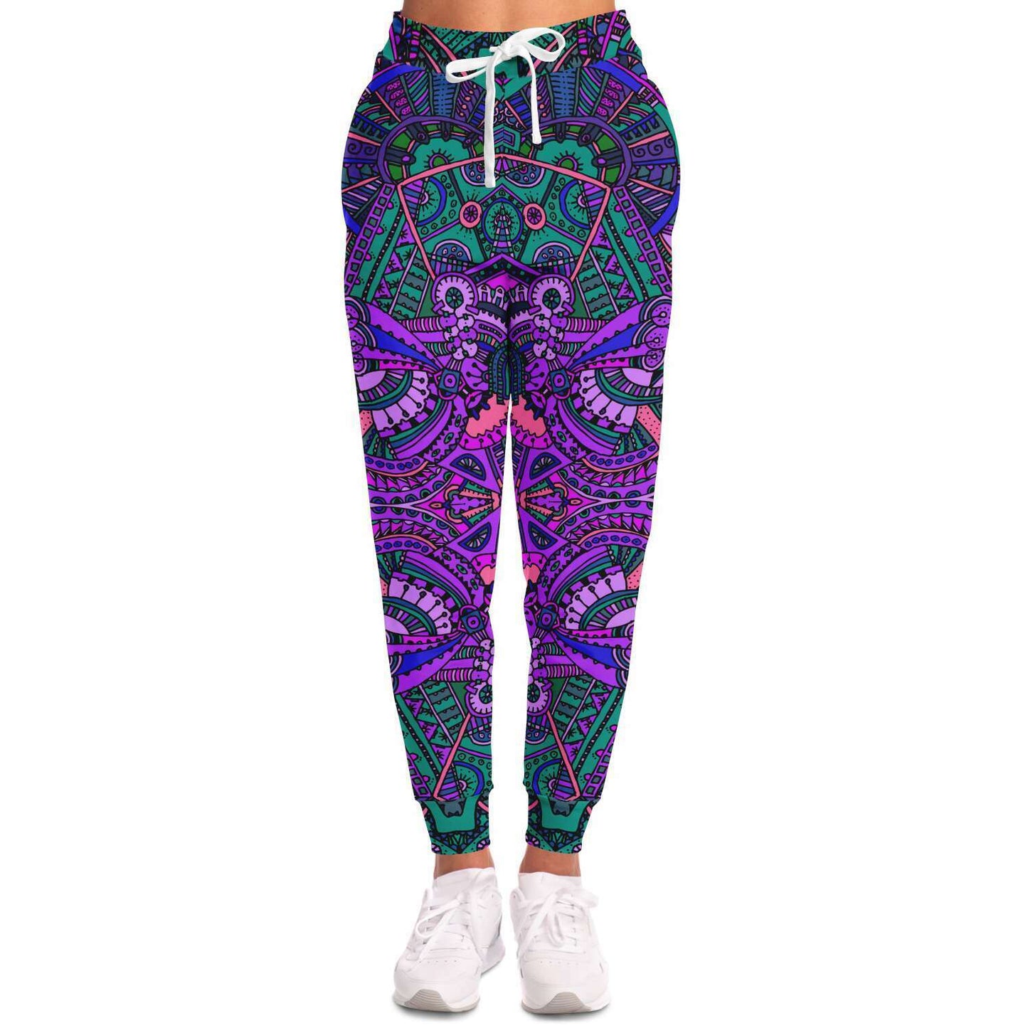 Purple Intricate Mandala Rave Joggers