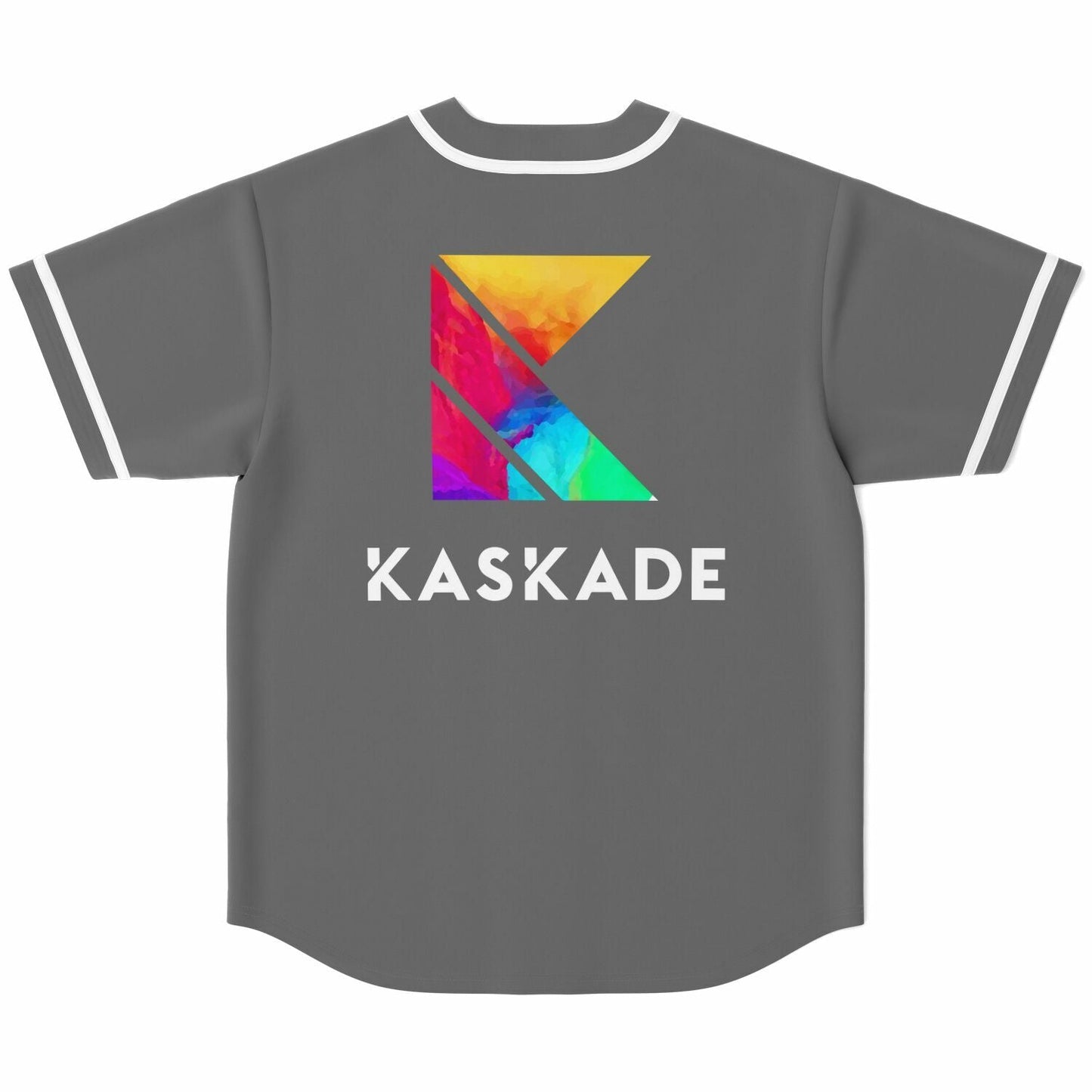 Kaskade Charcoal Grey Geometric ‘K’ Rave Baseball Jersey