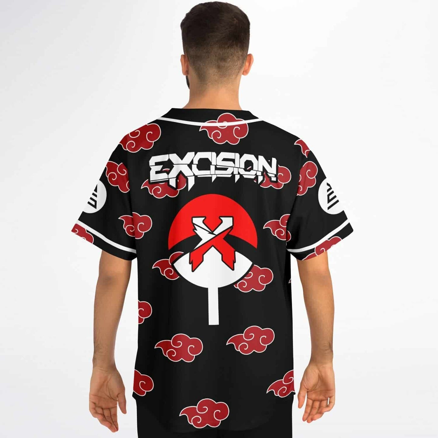 Excision Black Akatsuki Red Rave Baseball Jersey