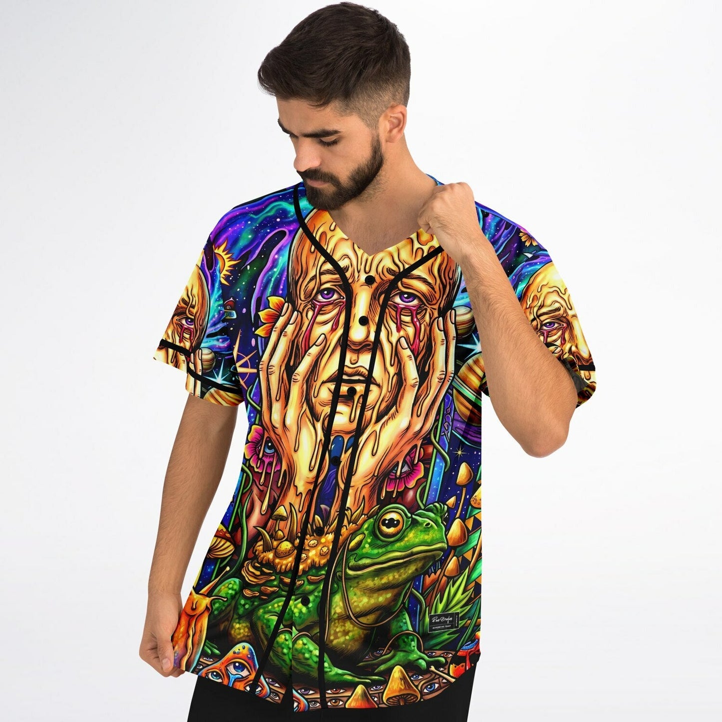 Vivid Deep Surreal Melting Rave Baseball Jersey