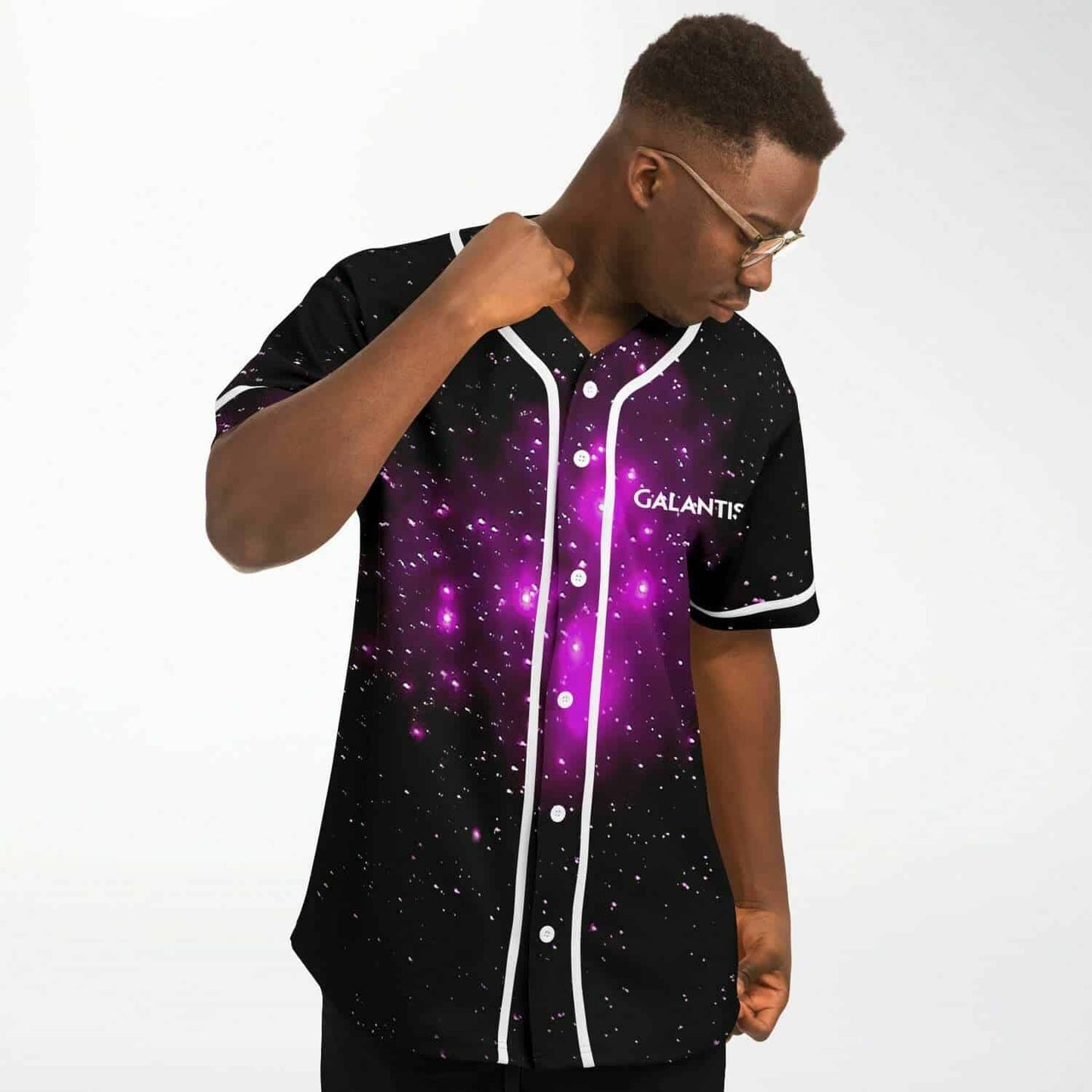 Galantis Black Outer Space Rave Baseball Jersey