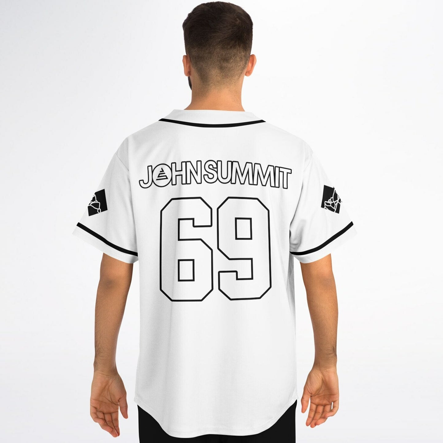 John Summit White Triangle Rave Baseball Jersey