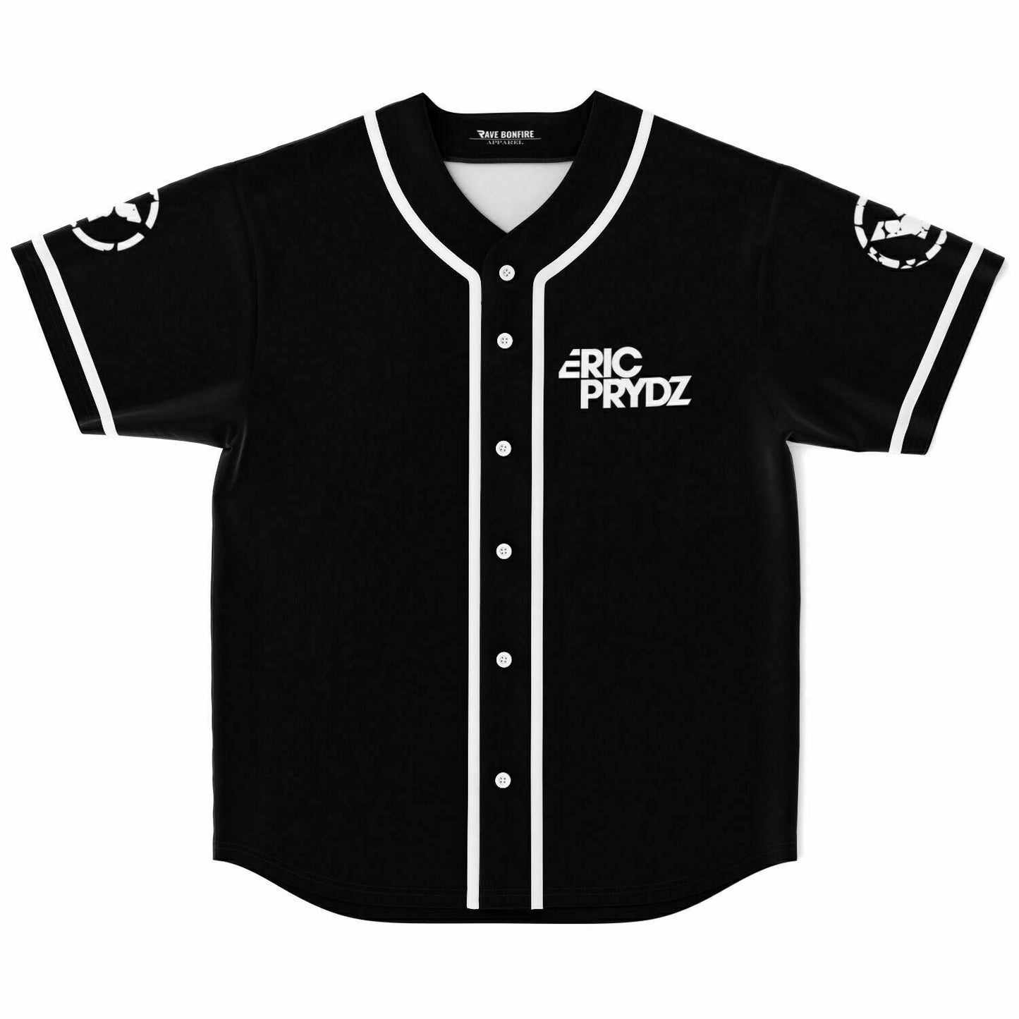 ERIC PRYDZ Black Minimal Rave Baseball Jersey