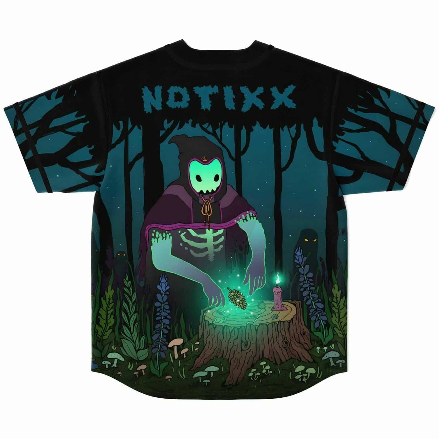 Notixx Black Teal Rave Baseball Jersey