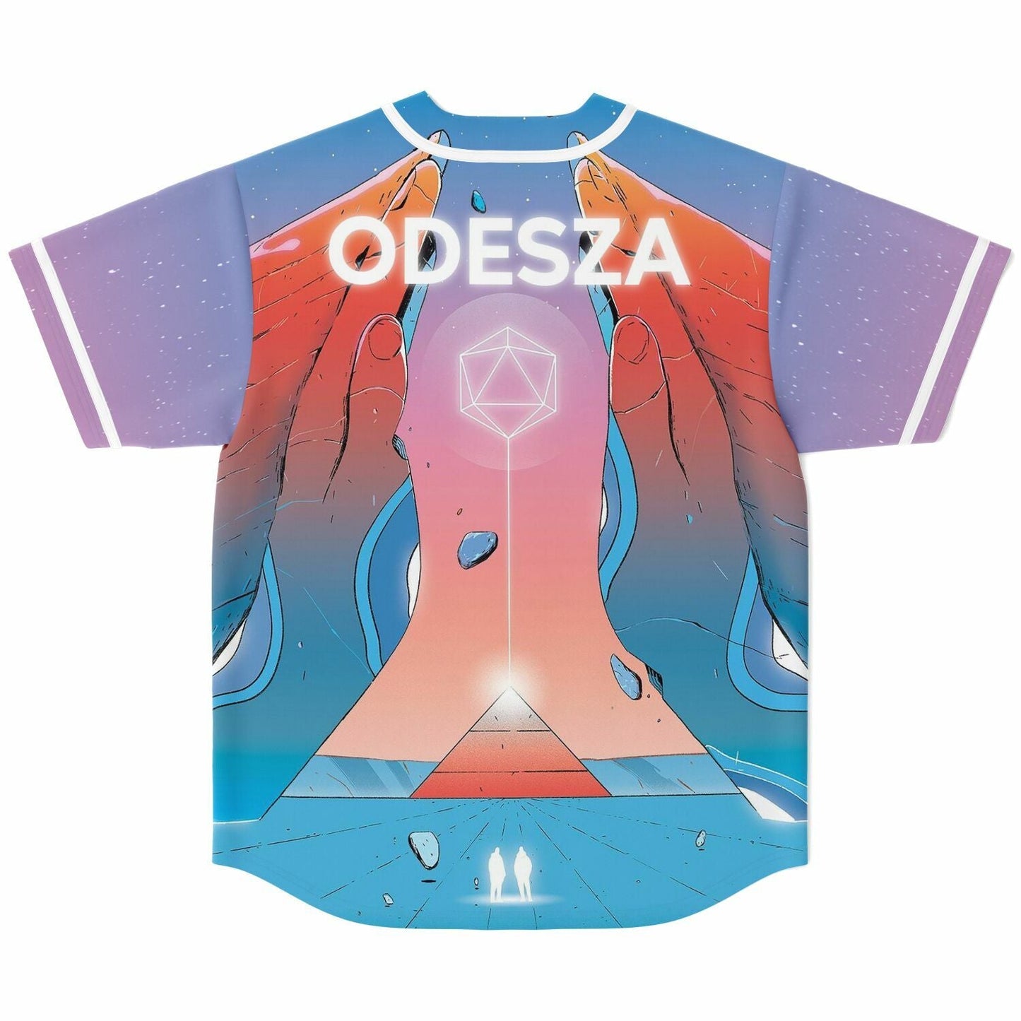 ODESZA Pastel Gradient Soft Sky Rave Baseball Jersey
