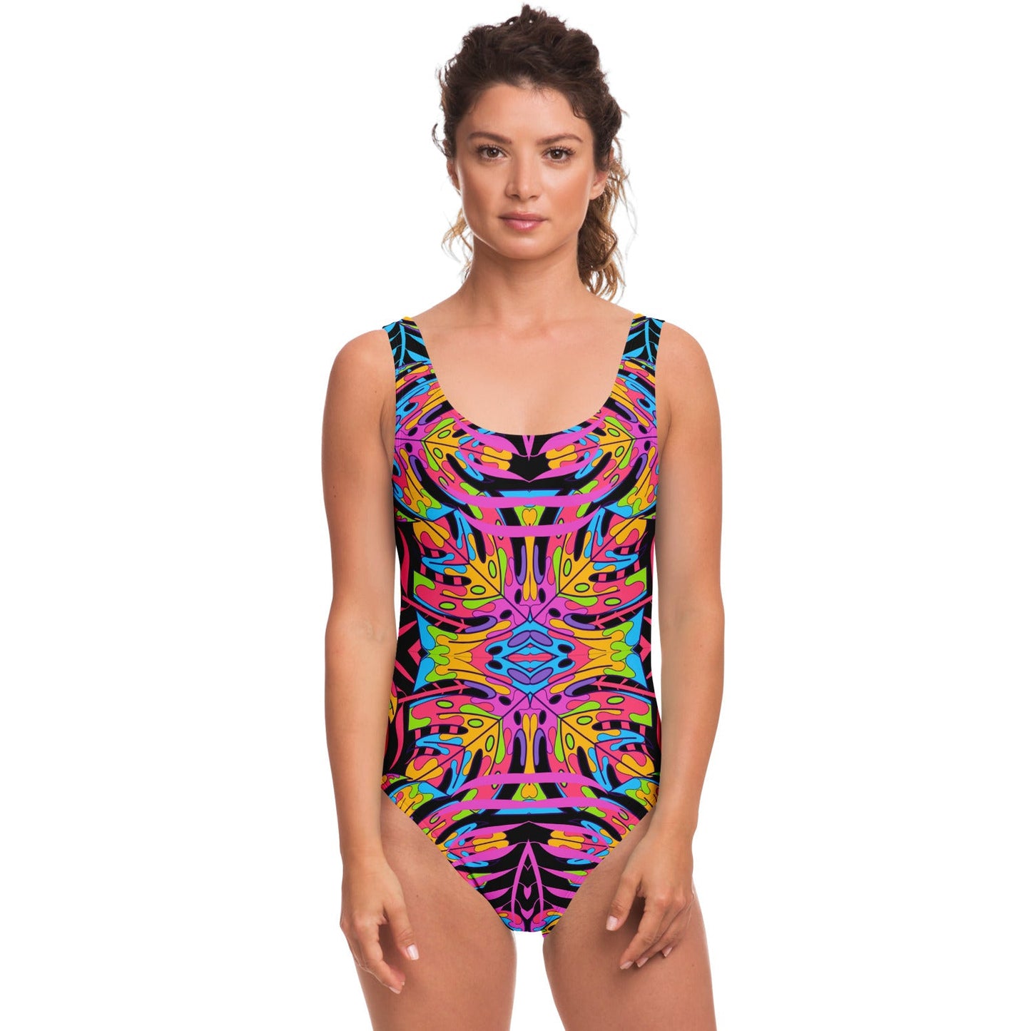 Black Mirrored Rave Swimsuit