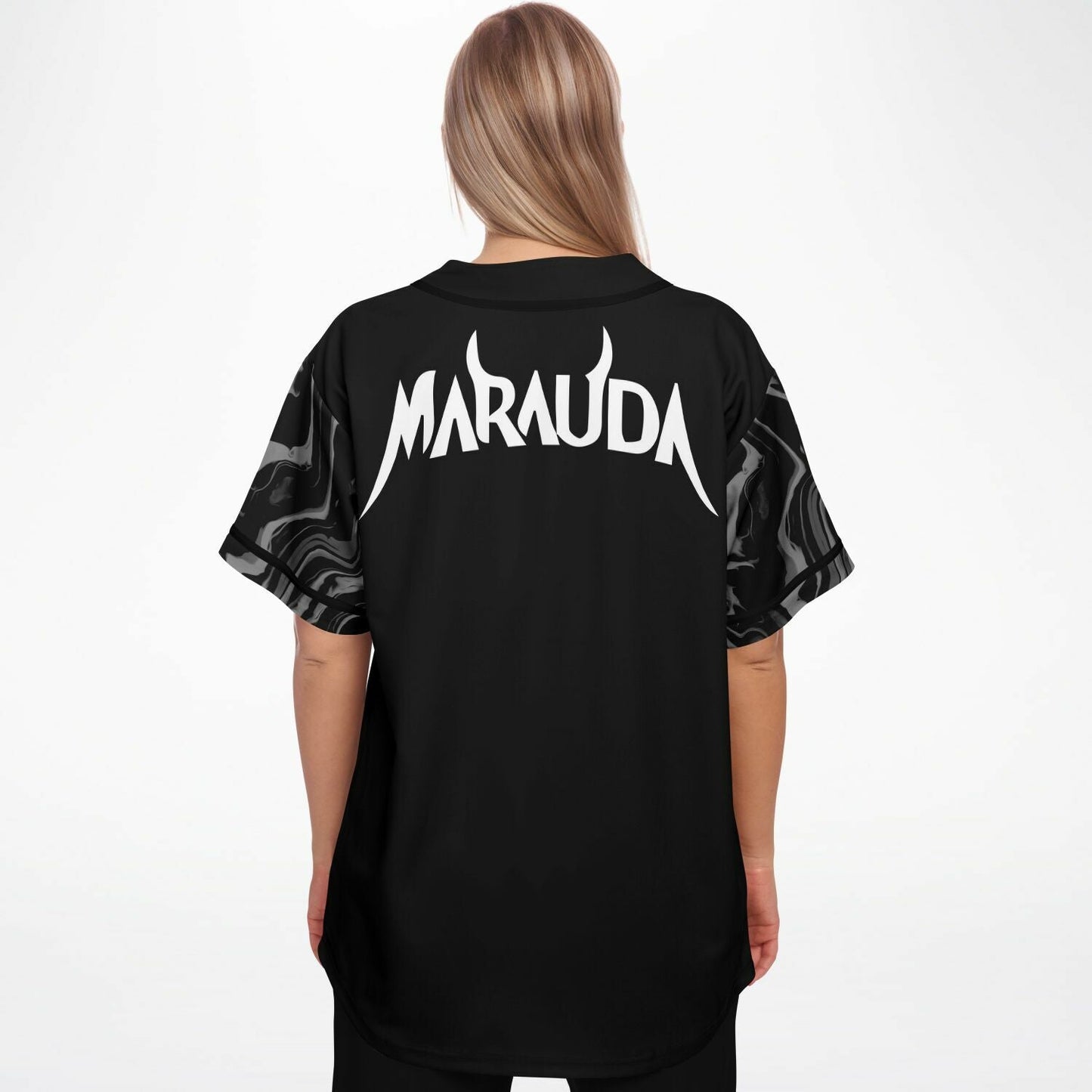 MARAUDA Black Body Rave Baseball Jersey