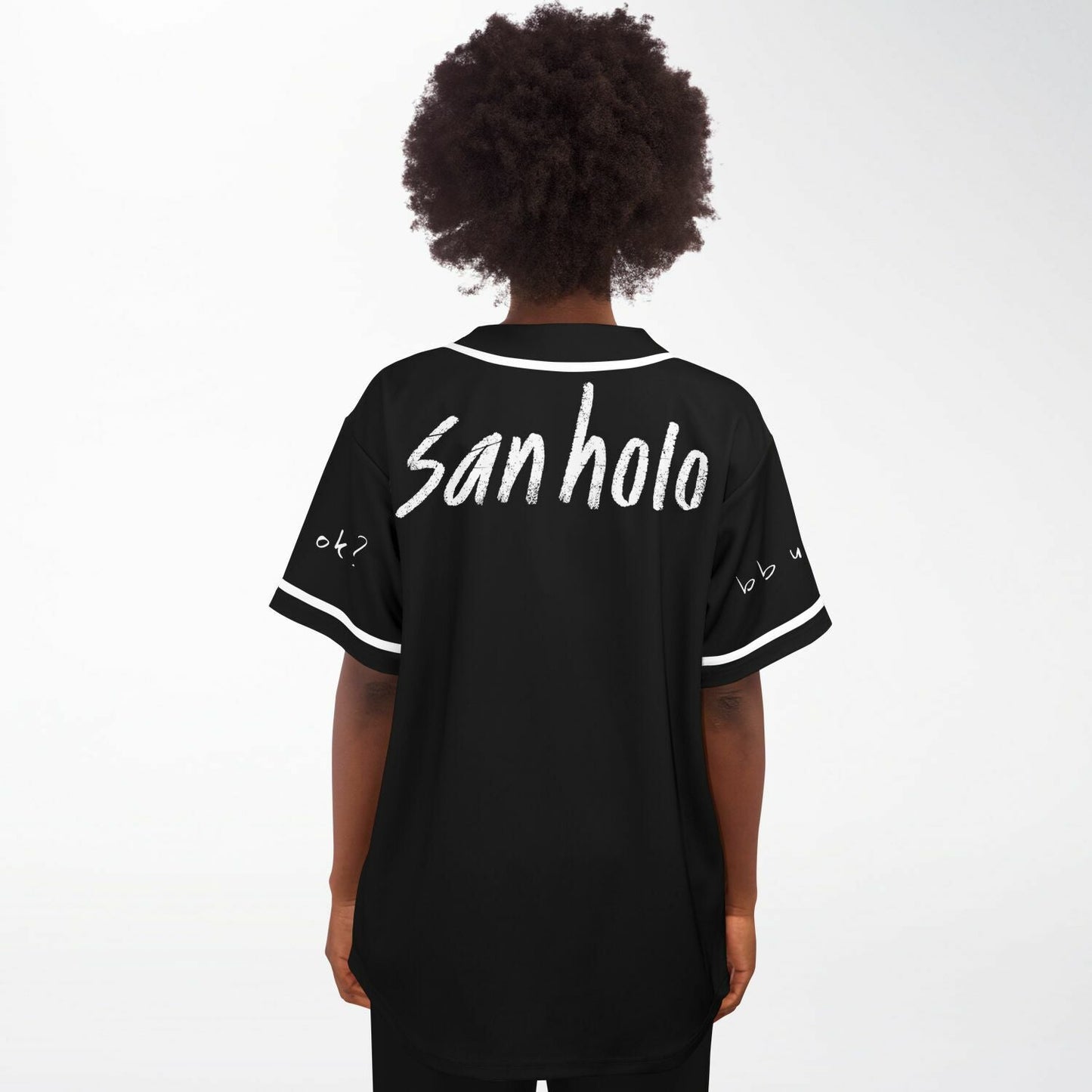 San Holo Black Minimal ‘Up Rave Baseball Jersey