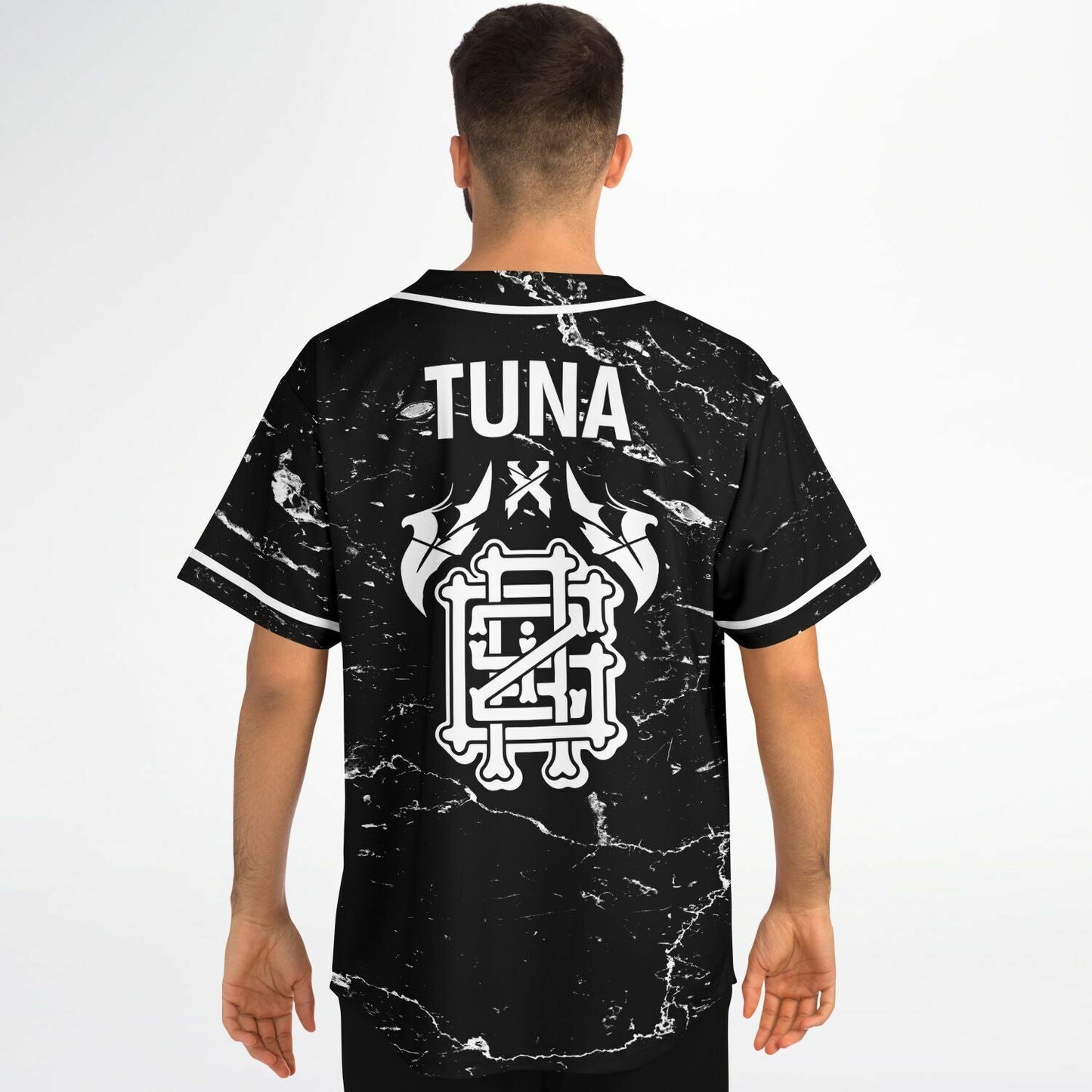 GRiZ Black Marble Rave Baseball Jersey