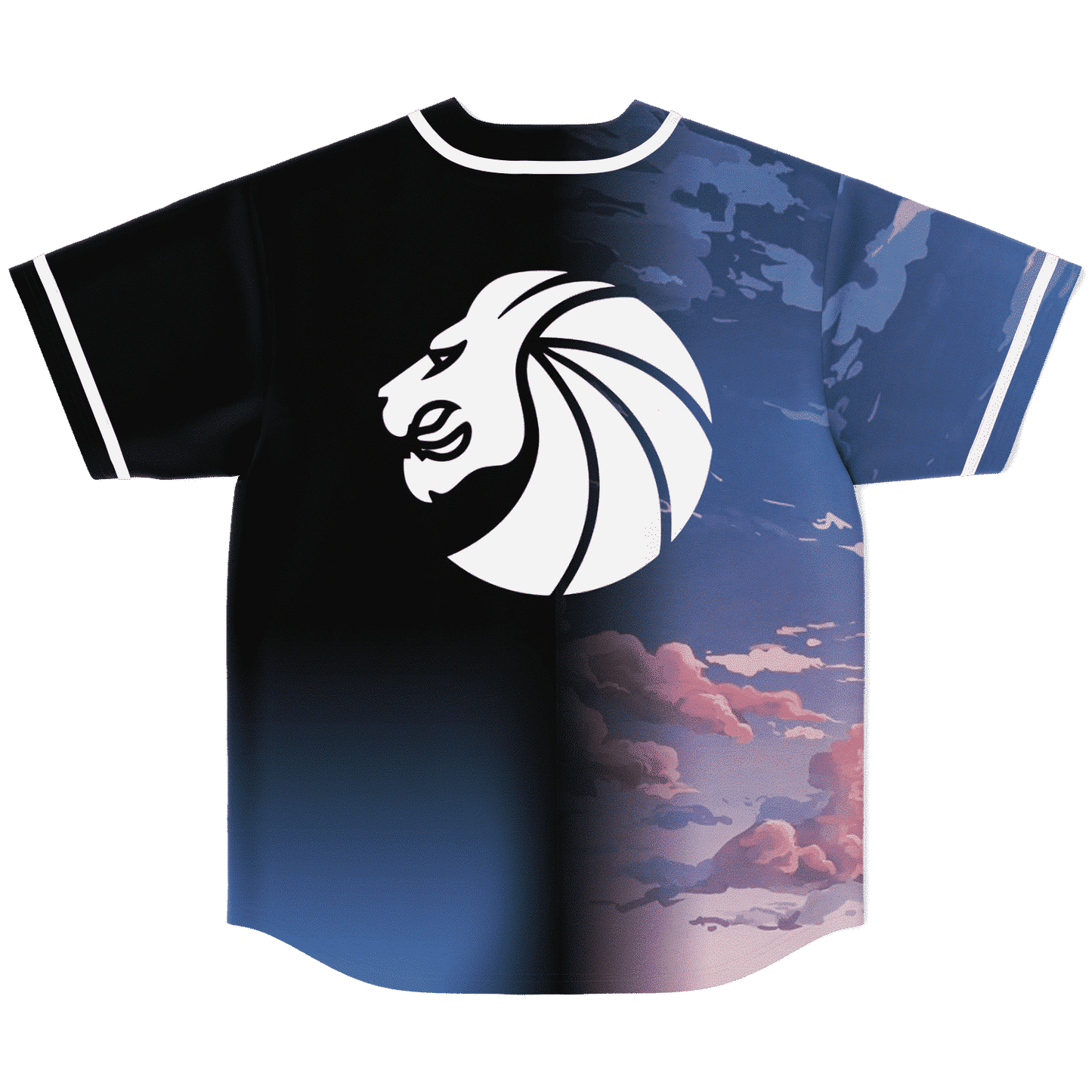Seven Lions Black Right Split Rave Baseball Jersey