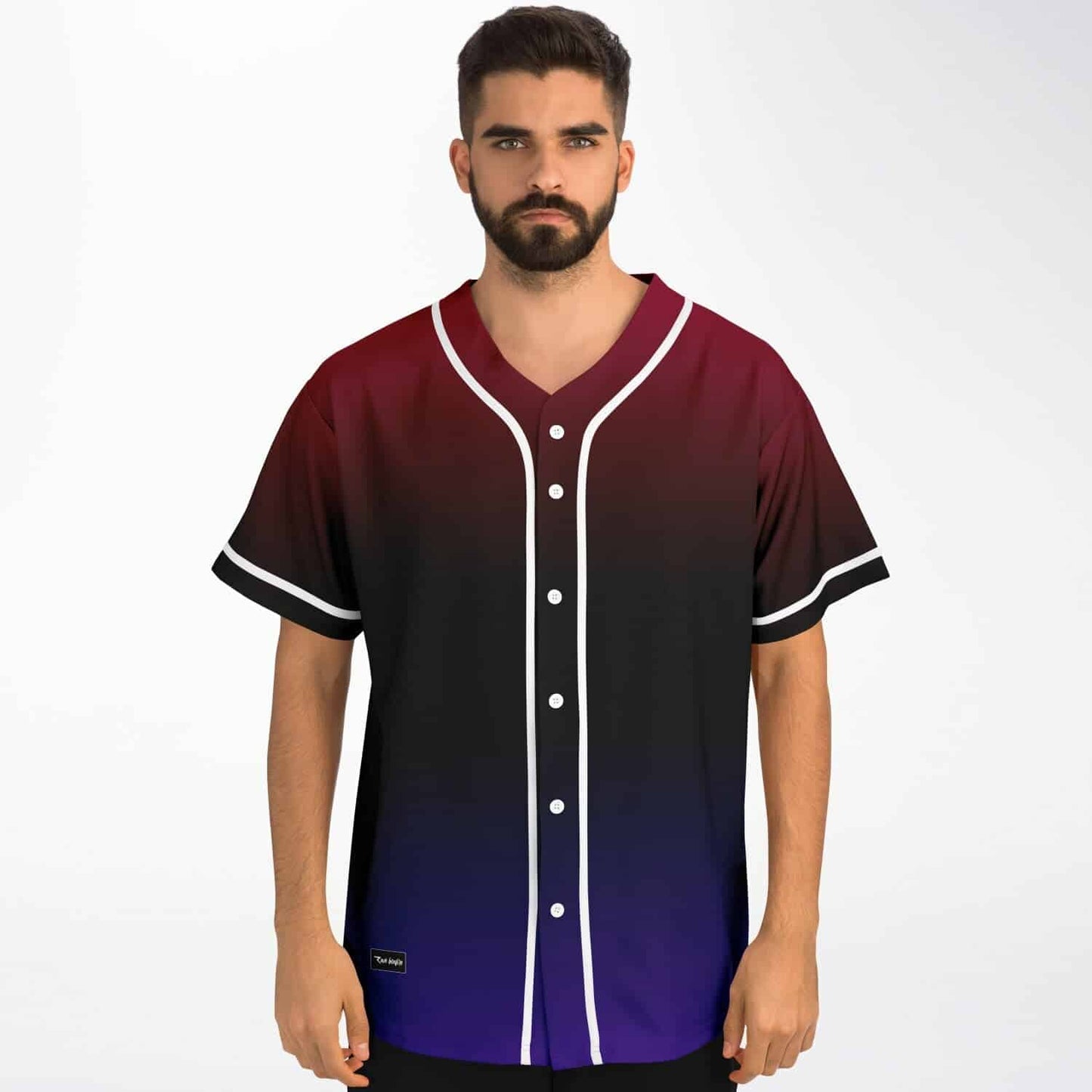 Crybanger Maroon Stylized Phoenix Rave Baseball Jersey