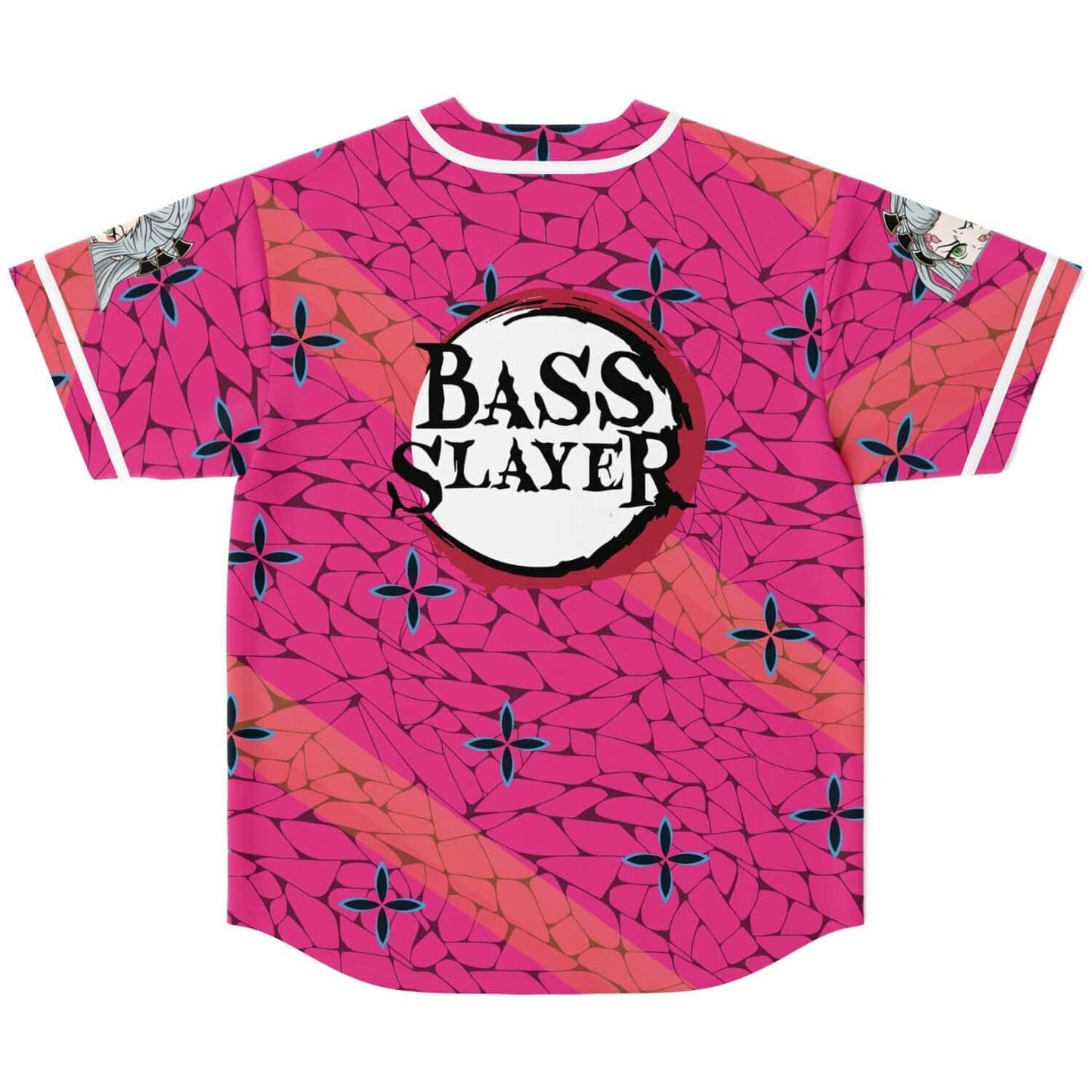 Hot Pink Butterfly Wing Rave Baseball Jersey