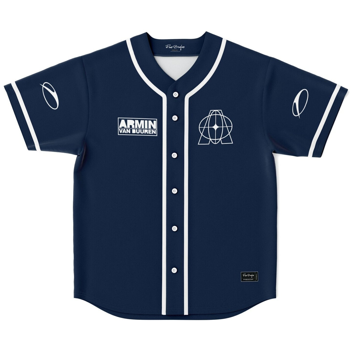 Armin van Buuren Navy Blue Sacred Geometry Rave Baseball Jersey