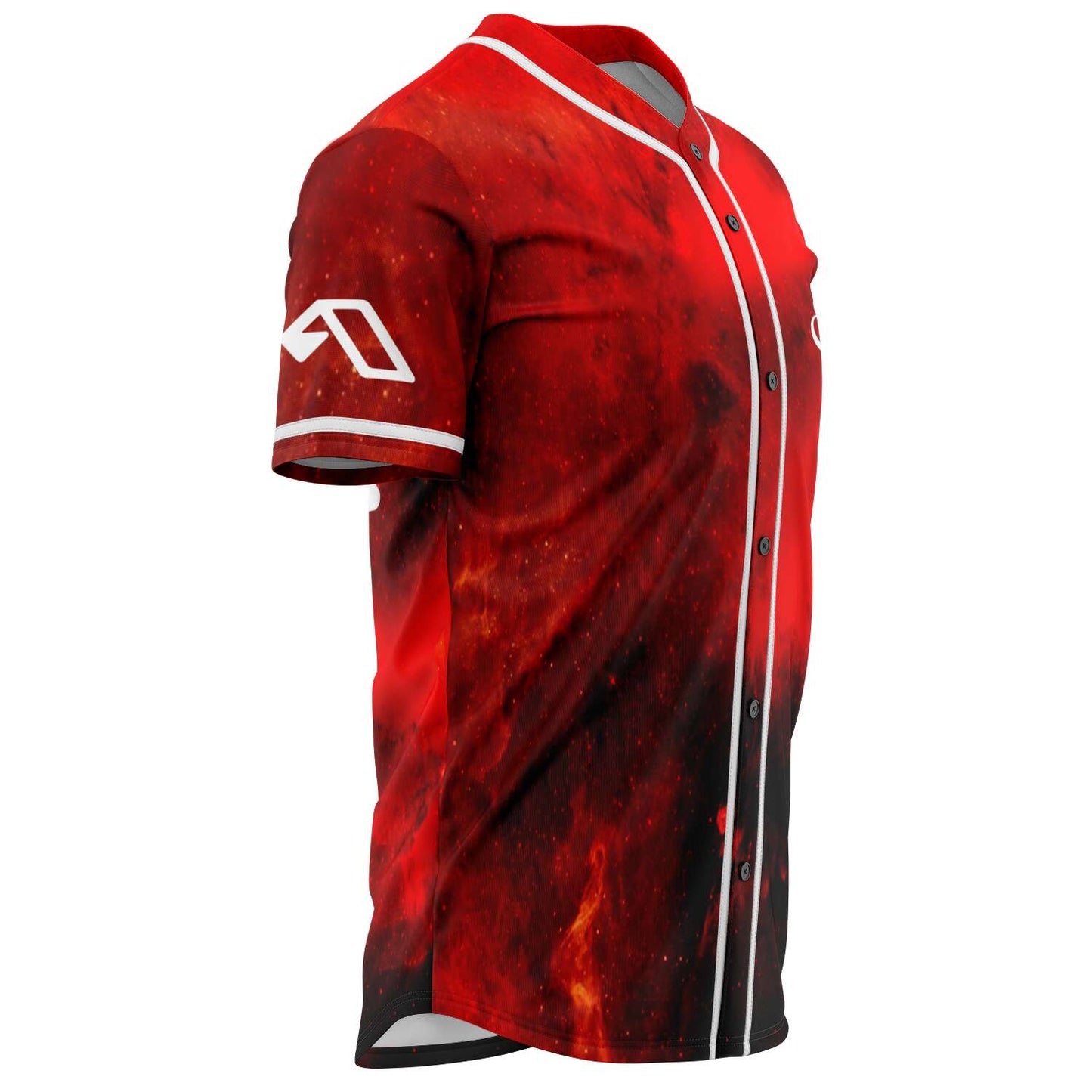 Anjunabeats Deep Red Galaxy Rave Baseball Jersey