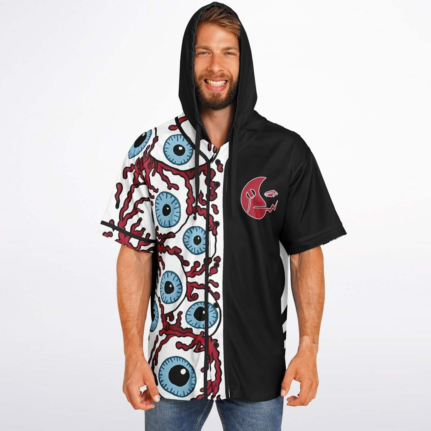 Nicole E Hooded Baseball Jersey V1
