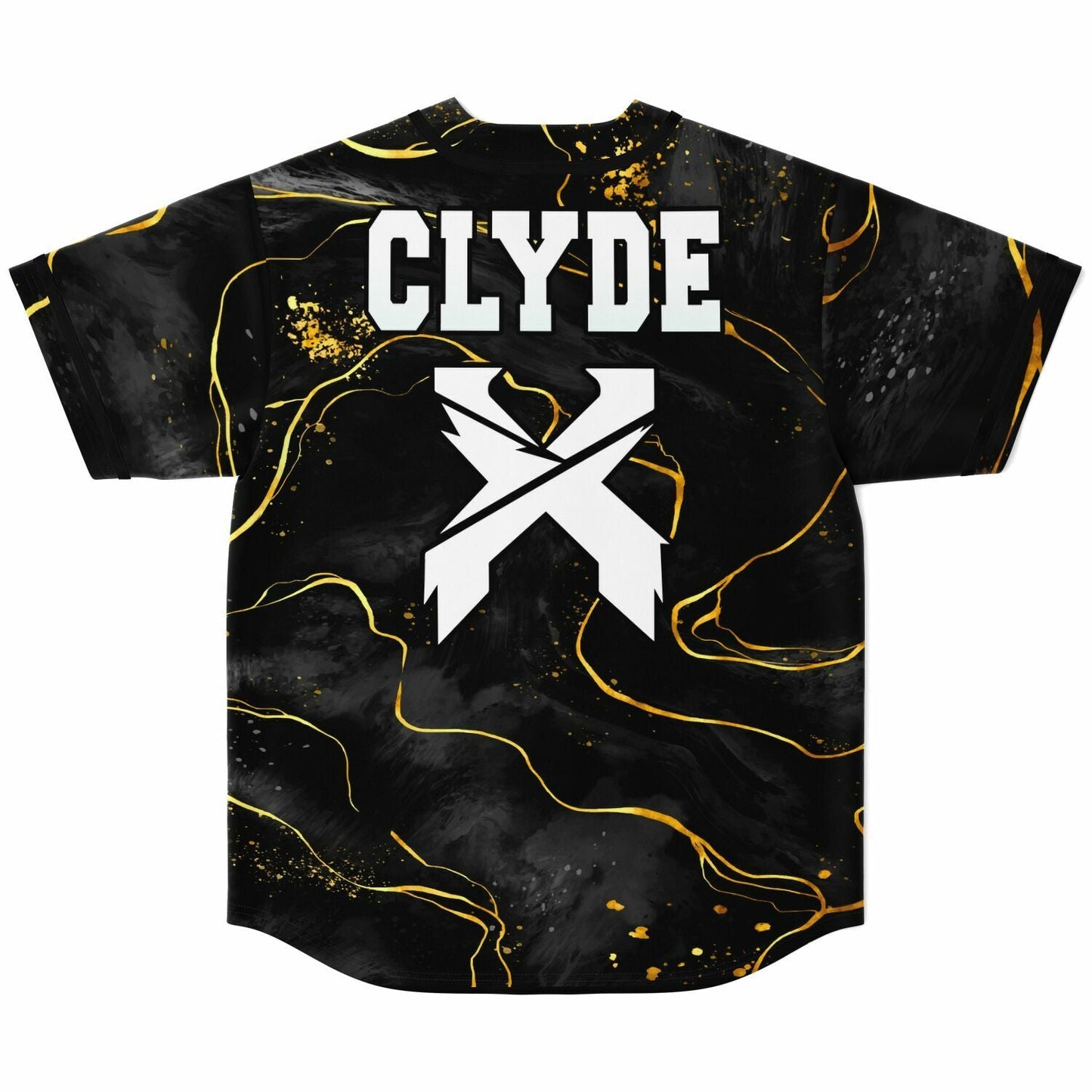 Excision Black Gold Marble Rave Baseball Jersey