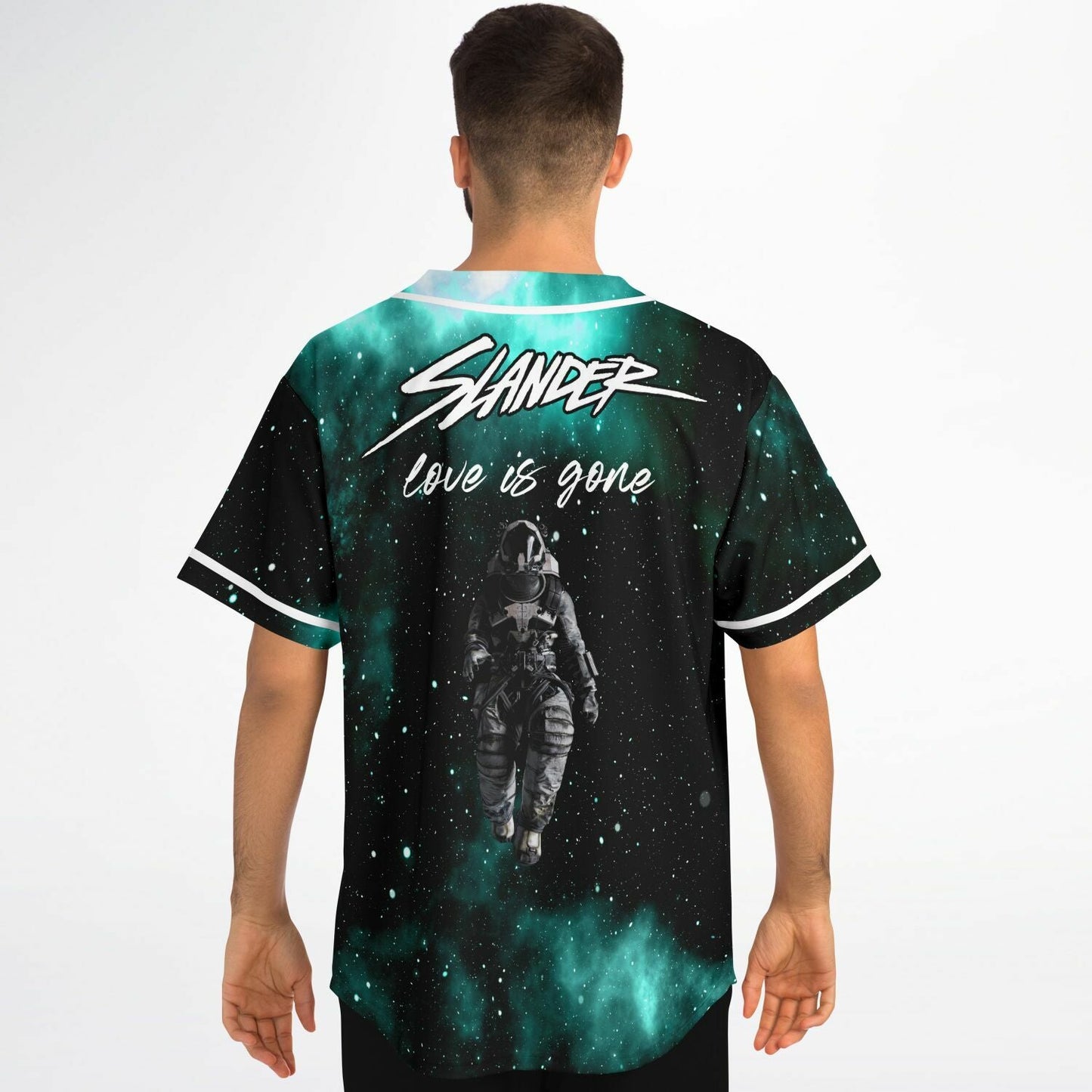 SLANDER Teal Green Outer Space Rave Baseball Jersey