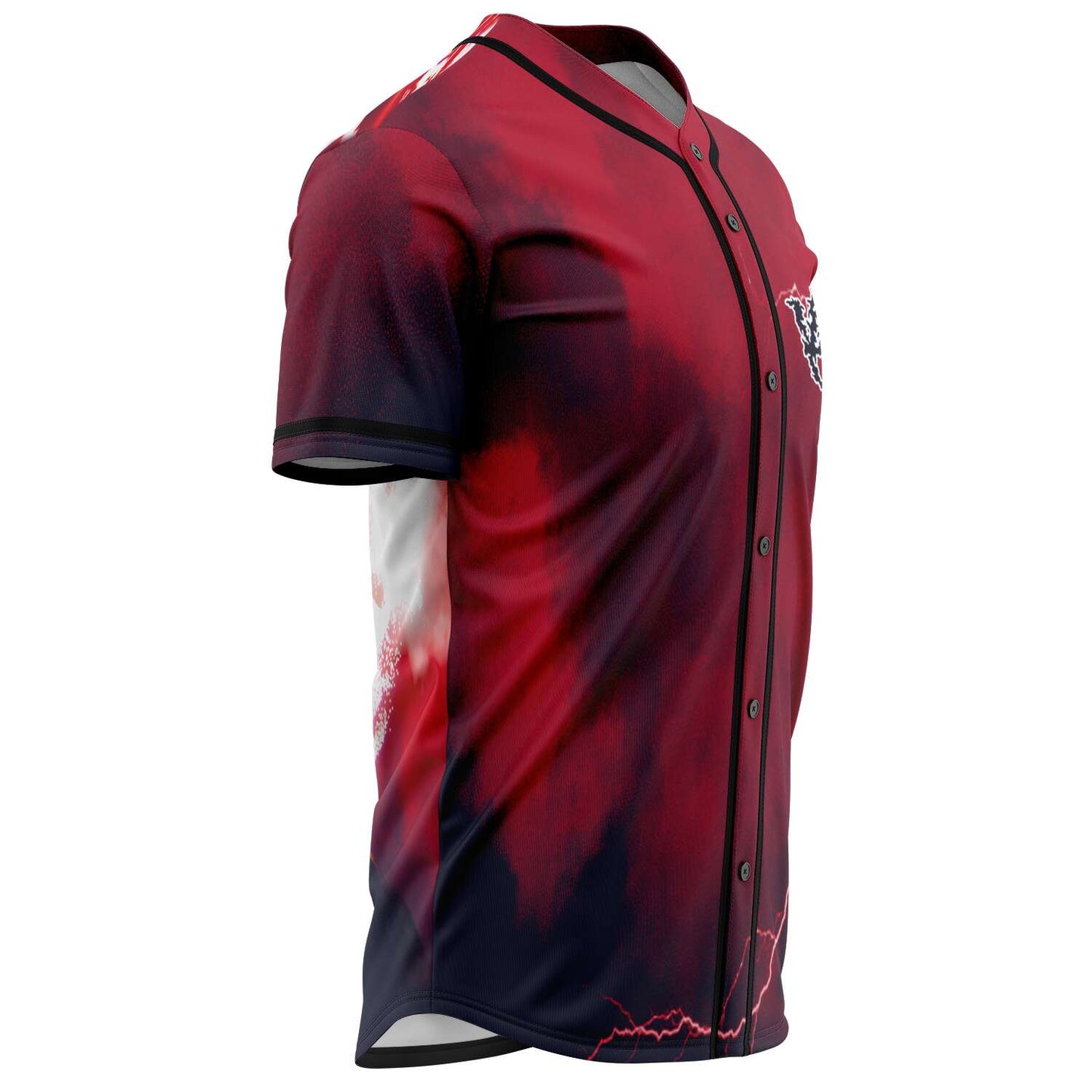 SVDDEN DEATH Deep Red Stormy Haze Rave Baseball Jersey