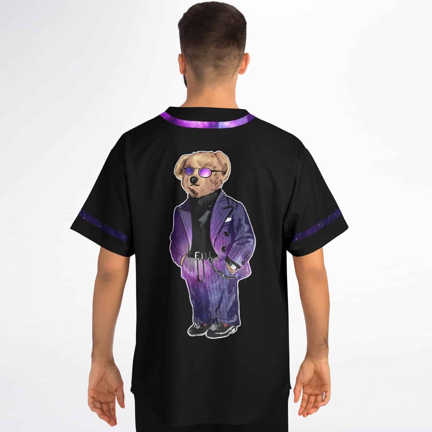 Black Teddy Bear Rave Baseball Jersey