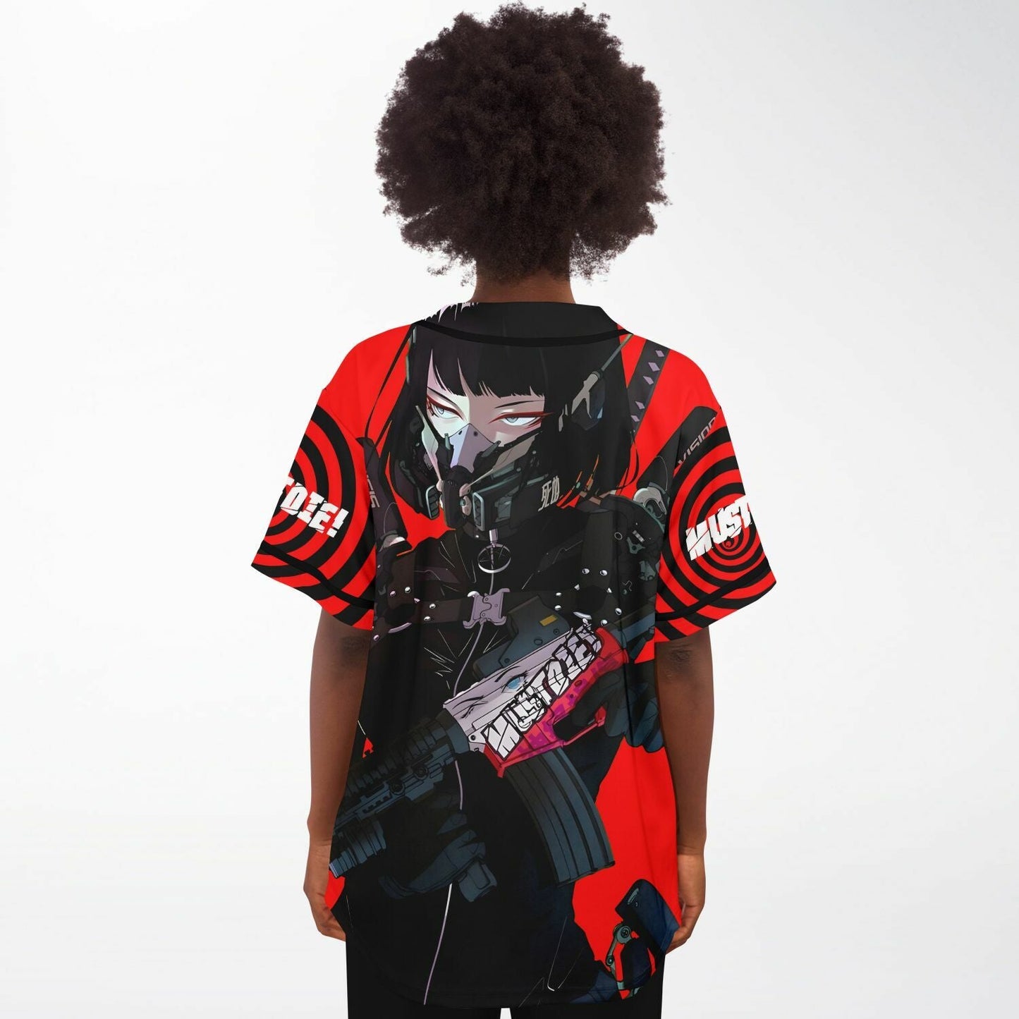 MUST DIE! Red Wordmark Logo Rave Baseball Jersey