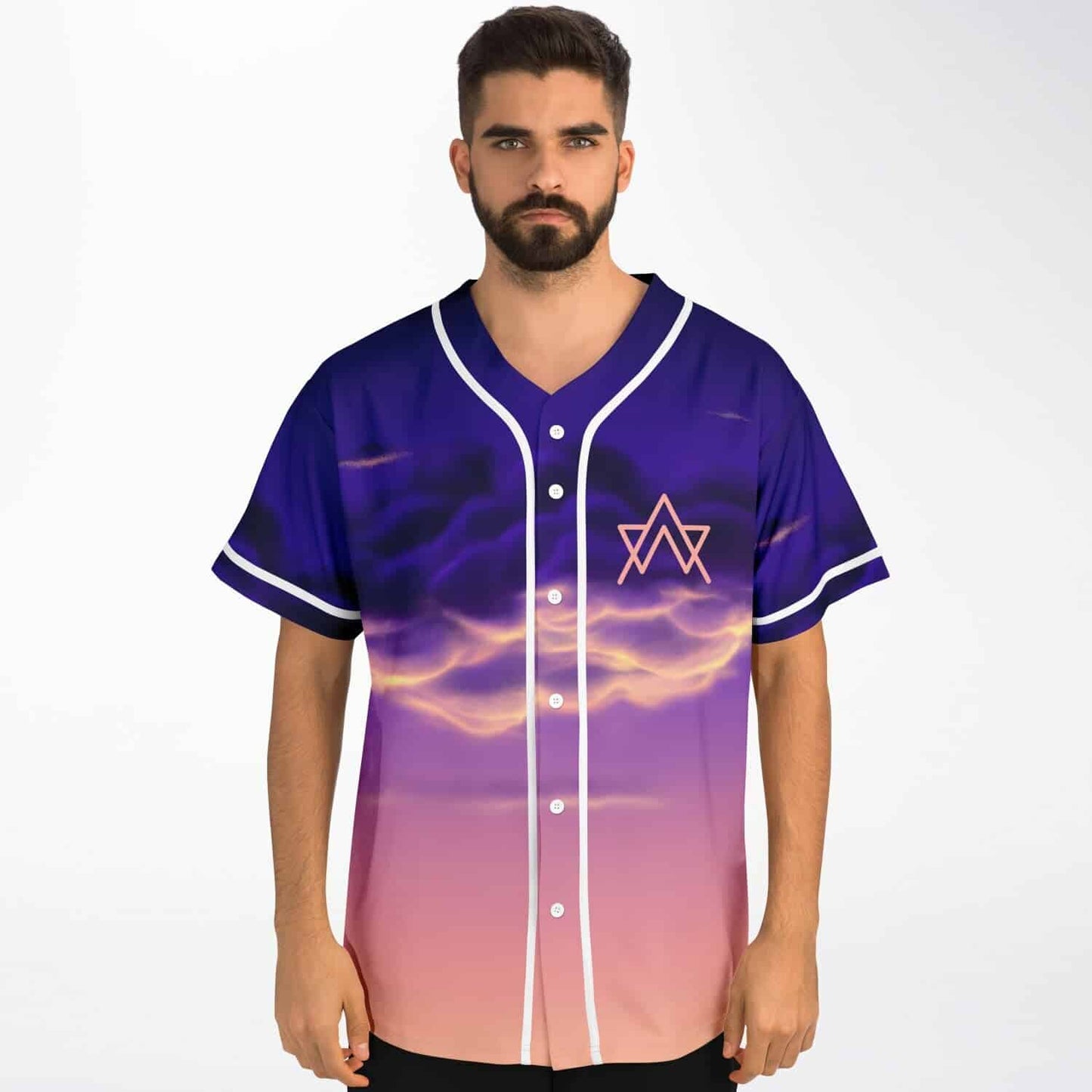 Alan Walker Deep Purple Photographic Dusk Rave Baseball Jersey