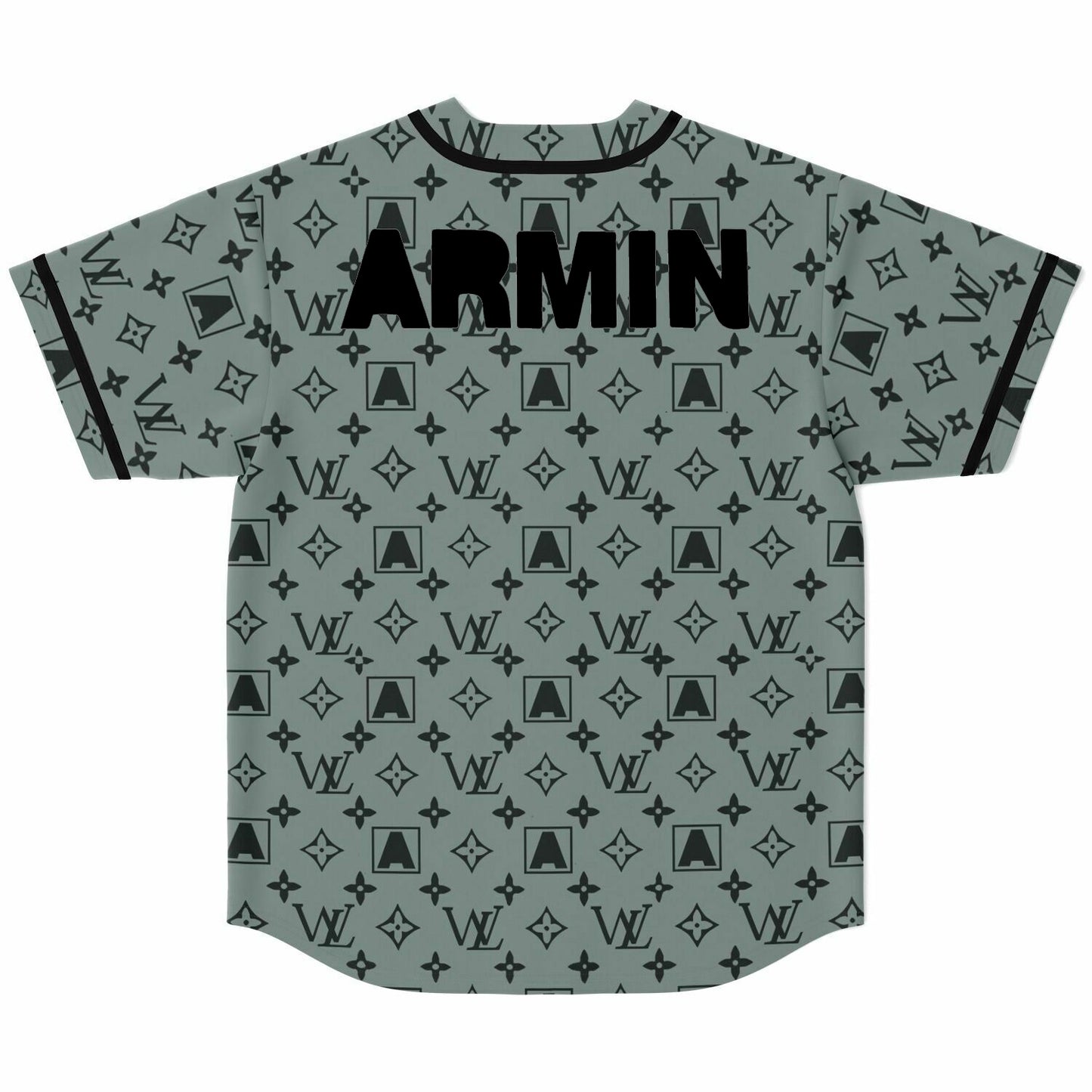 Sage Gray Louis Vuitton Rave Baseball Jersey