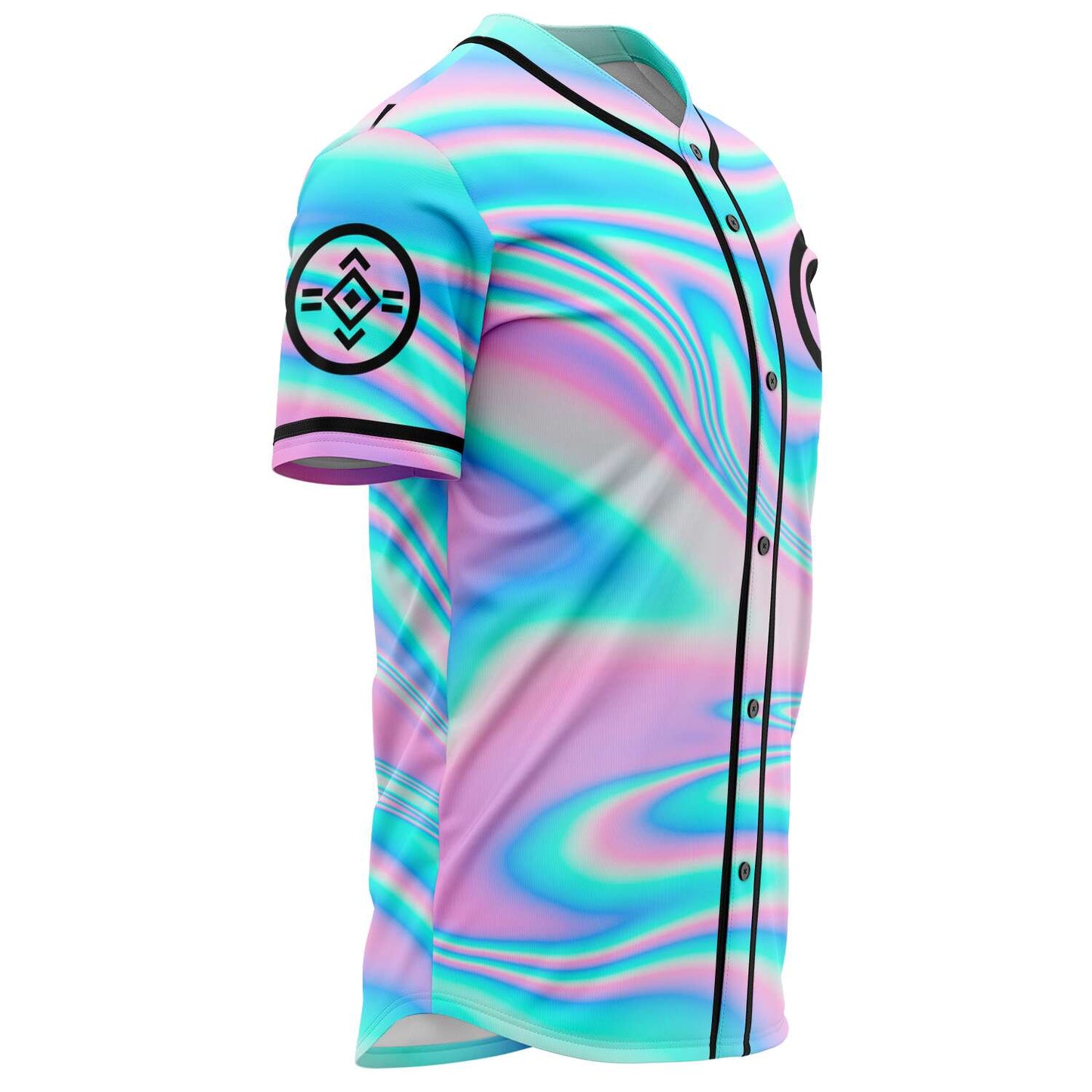 Pastel Holographic Rave Baseball Jersey