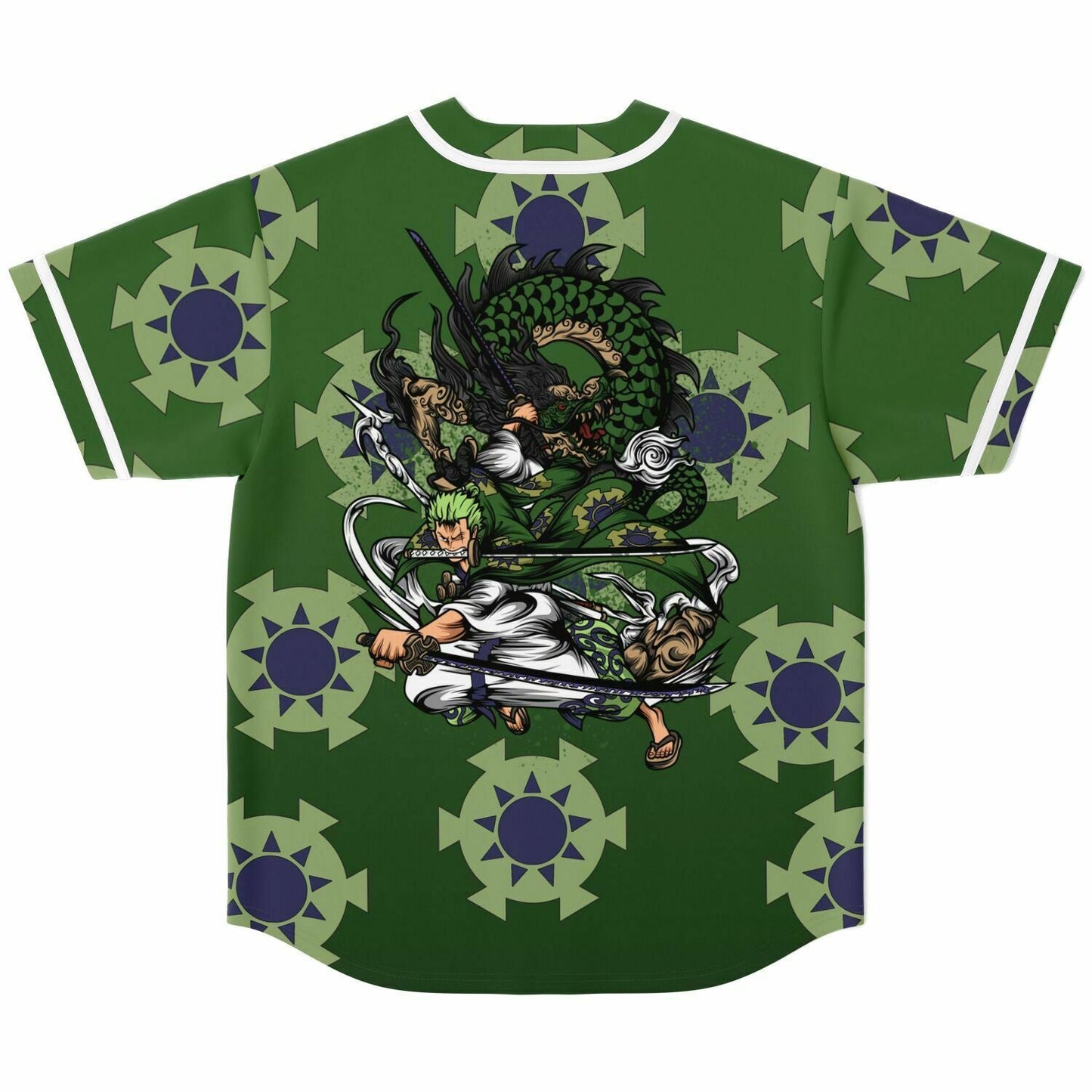 Olive Repeating Sunburst Rave Baseball Jersey