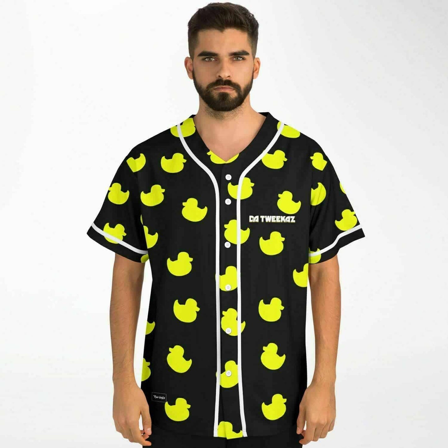 Da Tweekaz Black Rubber Duck Rave Baseball Jersey